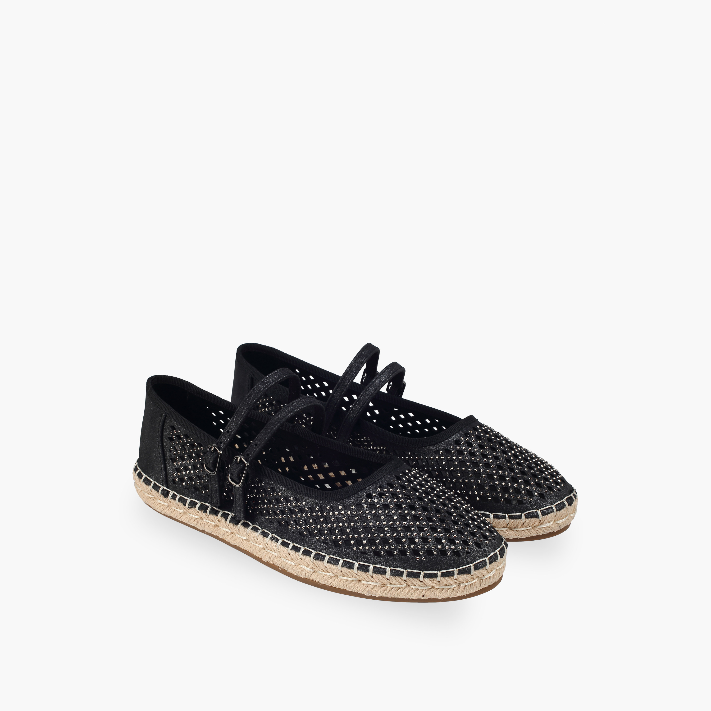 Women Embellished Espadrilles Mary Jane Shoes
