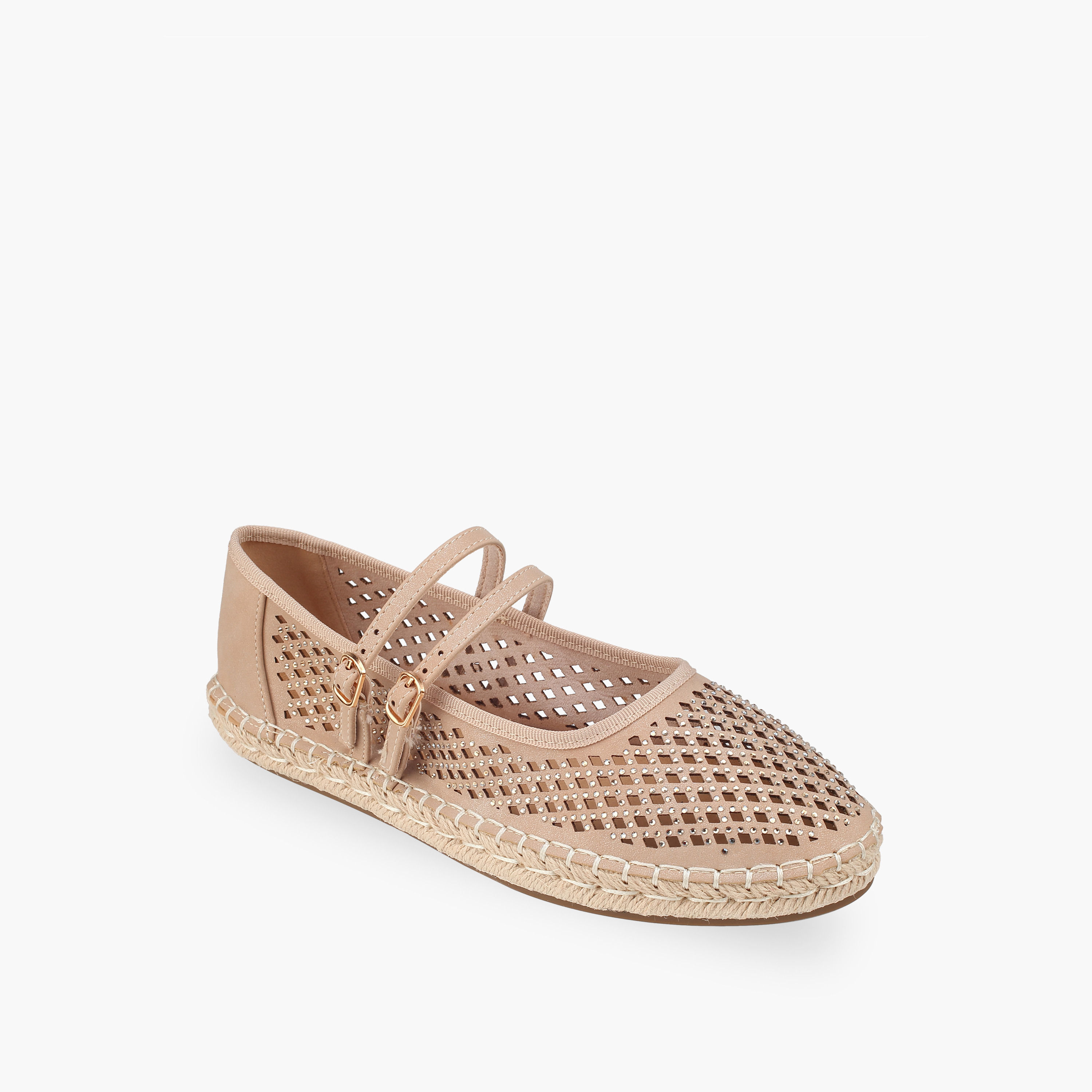 Peppermint Women Embellished Espadrilles Mary Jane Shoes