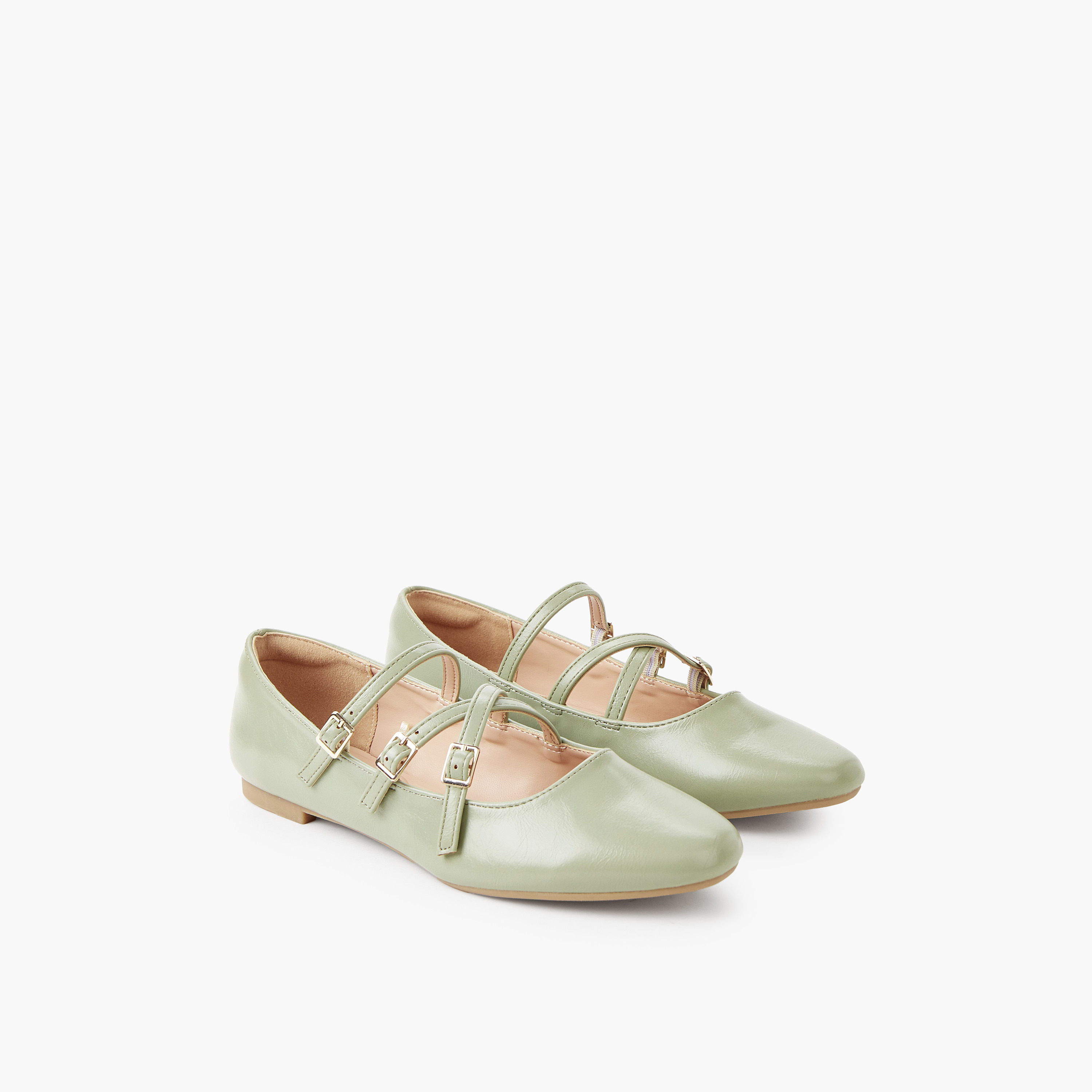 Celeste Women's Buckle Ballerina Shoes