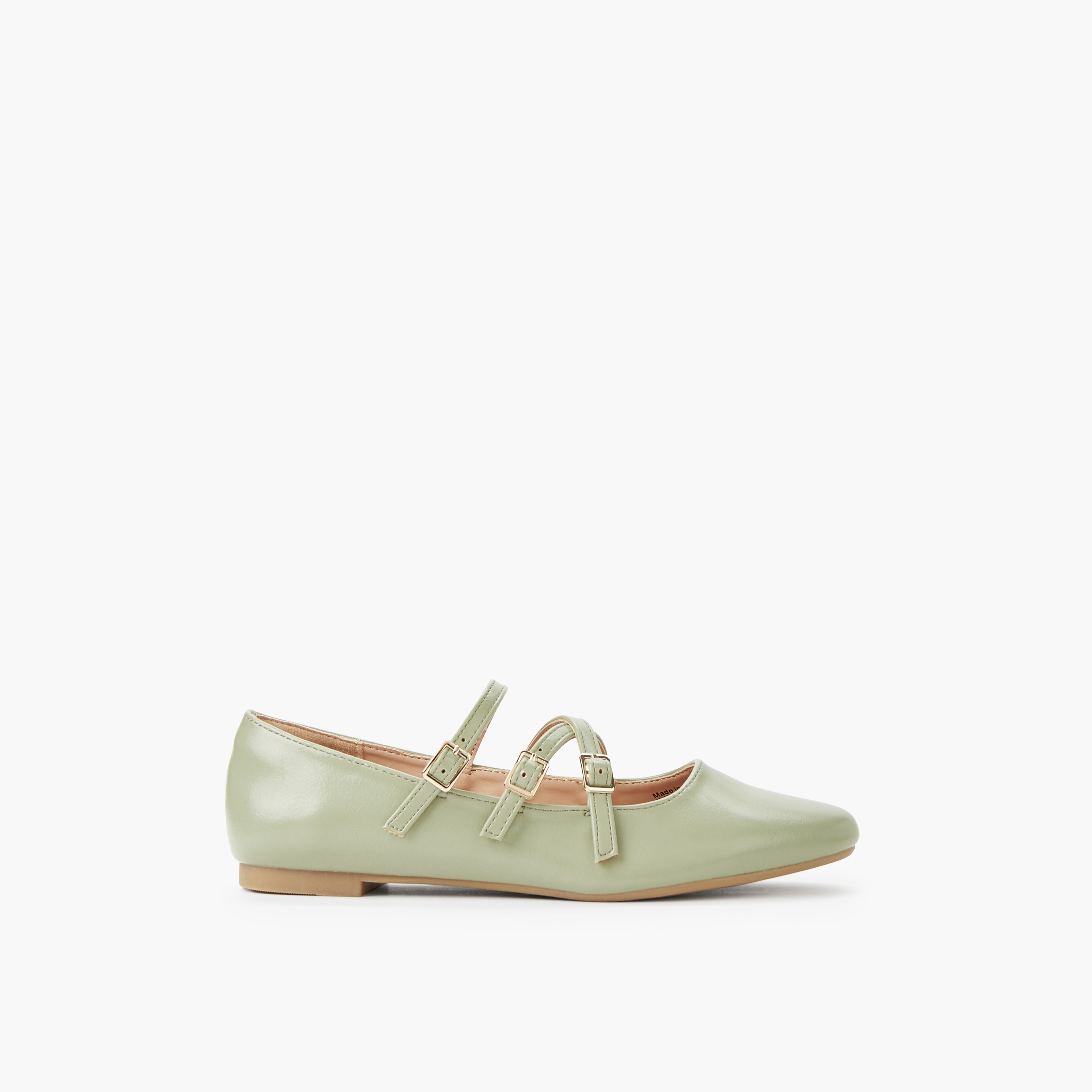 Celeste Women Buckle Closure Ballerina Shoes
