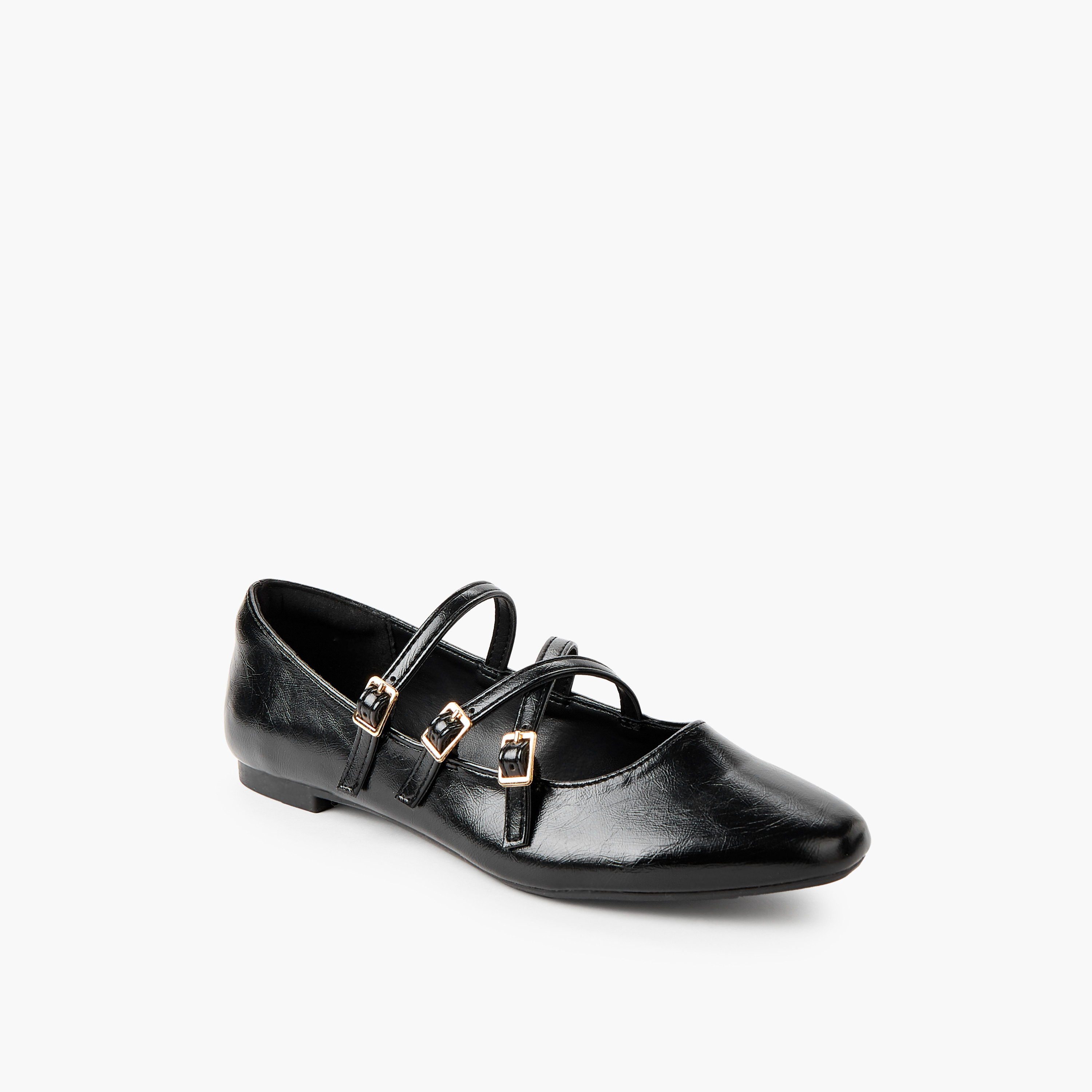 Celeste Women Buckle Closure Ballerina Shoes