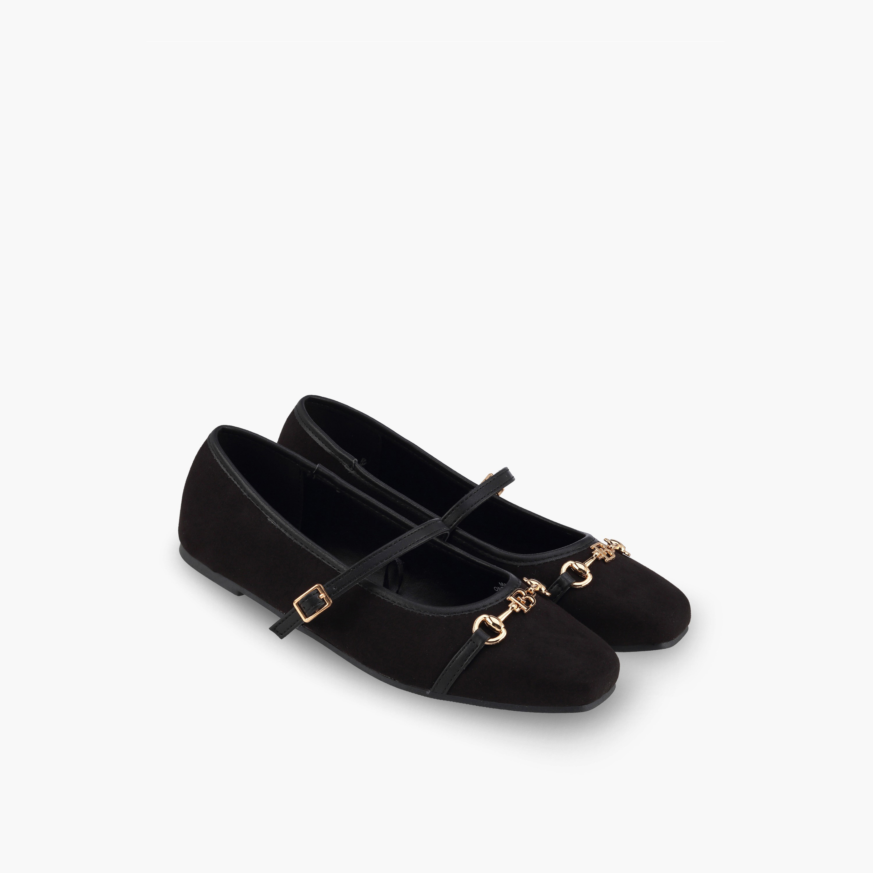 Women Metallic Accent Mary Jane Shoes