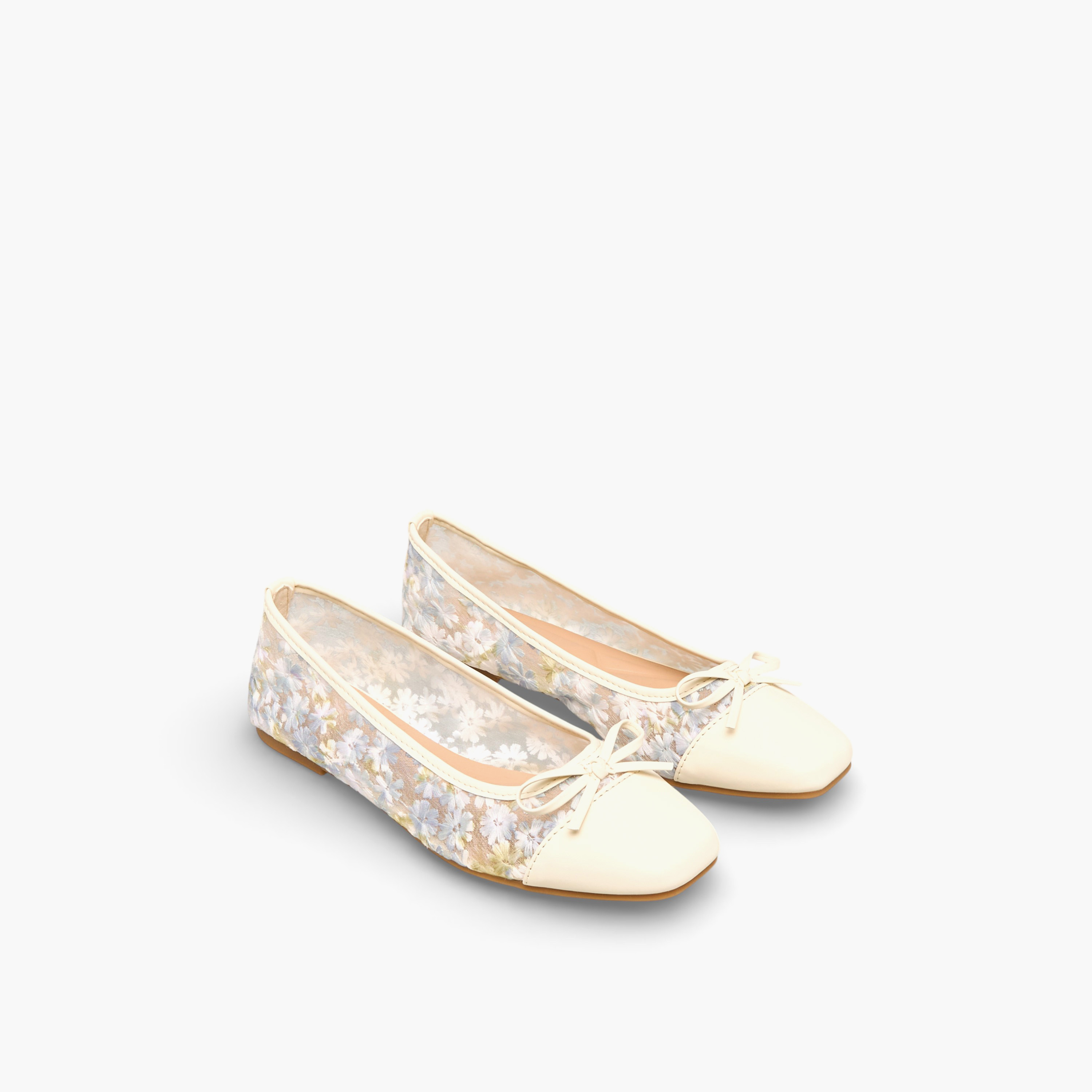 Women Floral Embroidered Ballerina Shoes