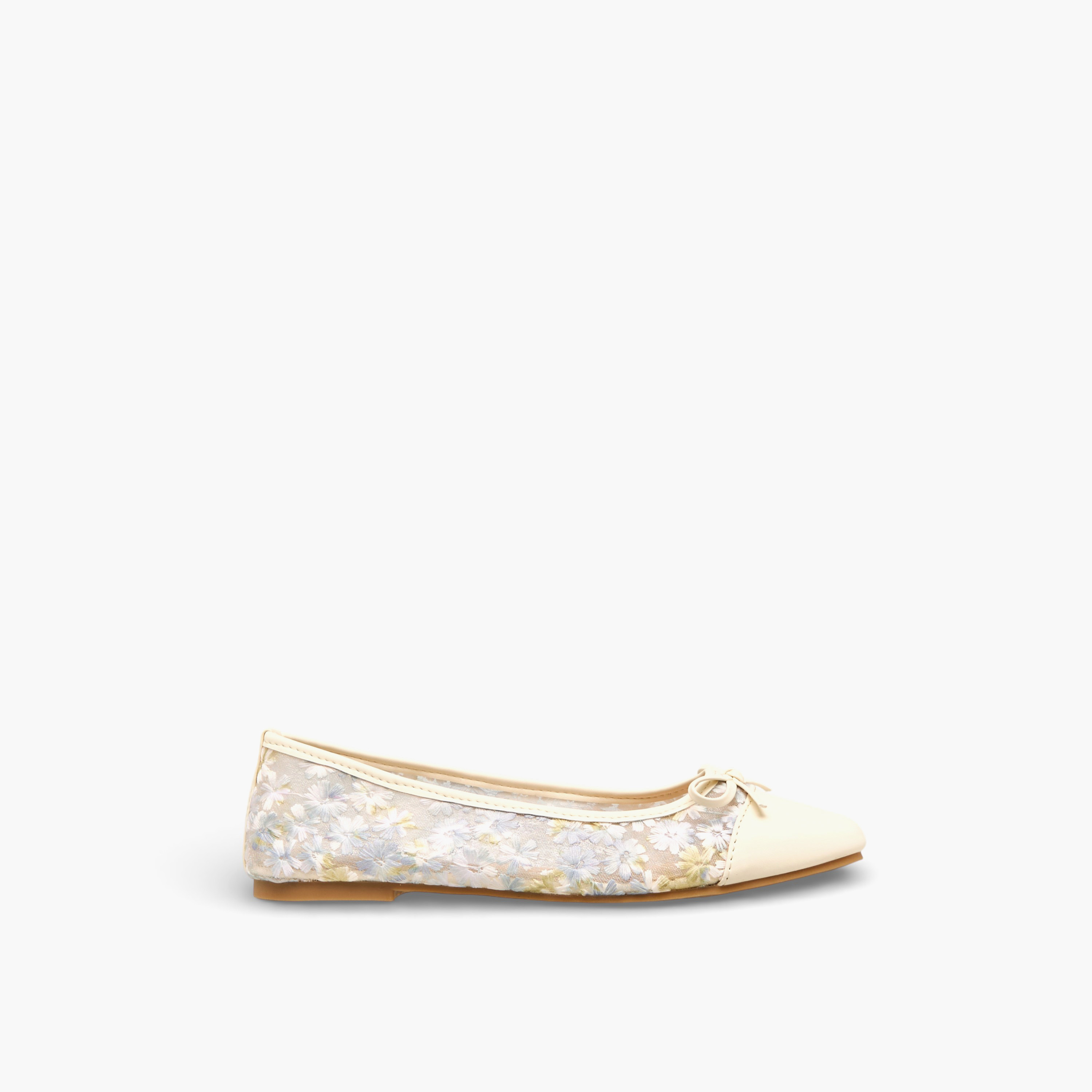 Celeste Women Floral Embroidered Ballerina Shoes