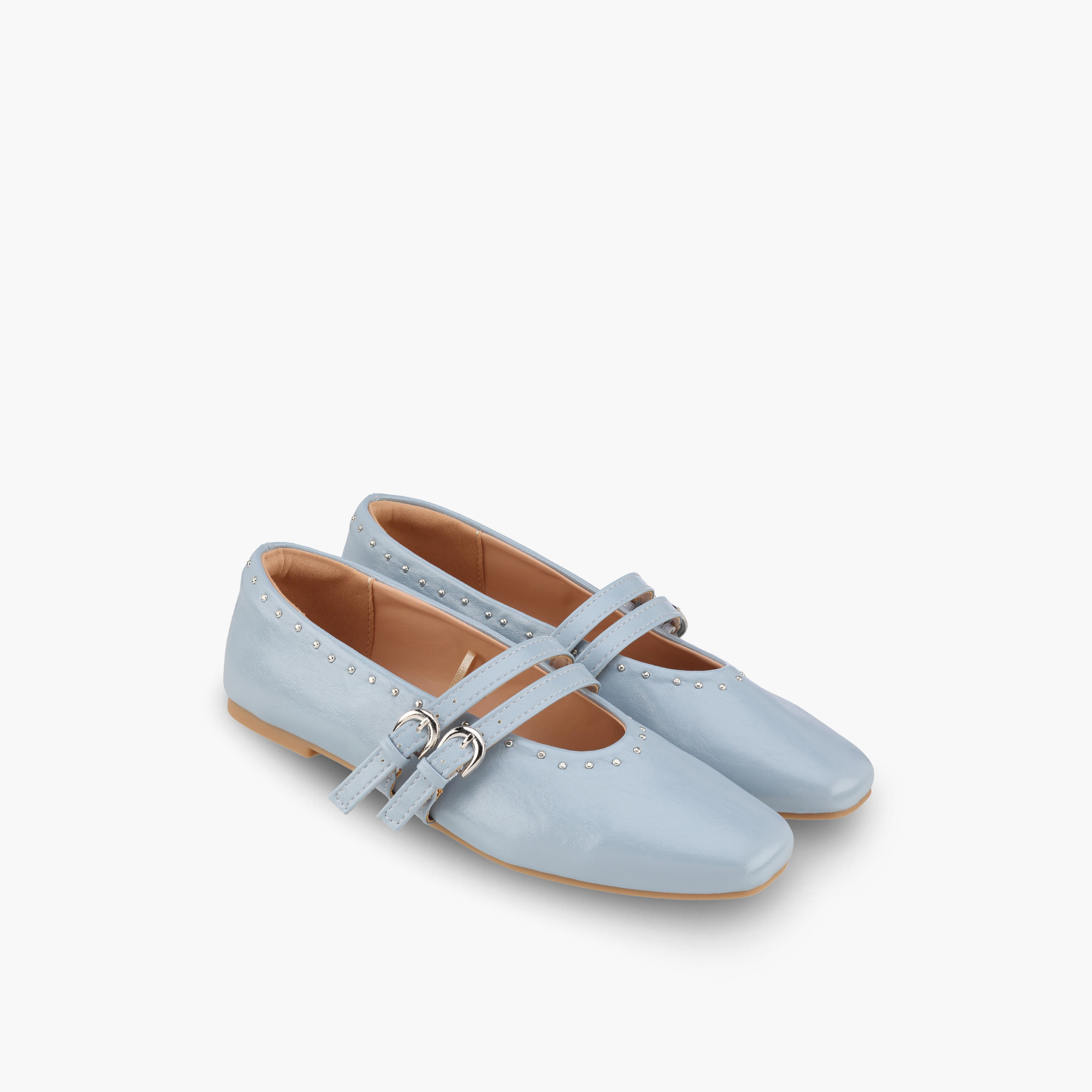 Women's Embellished Double Strap Mary Jane Shoes