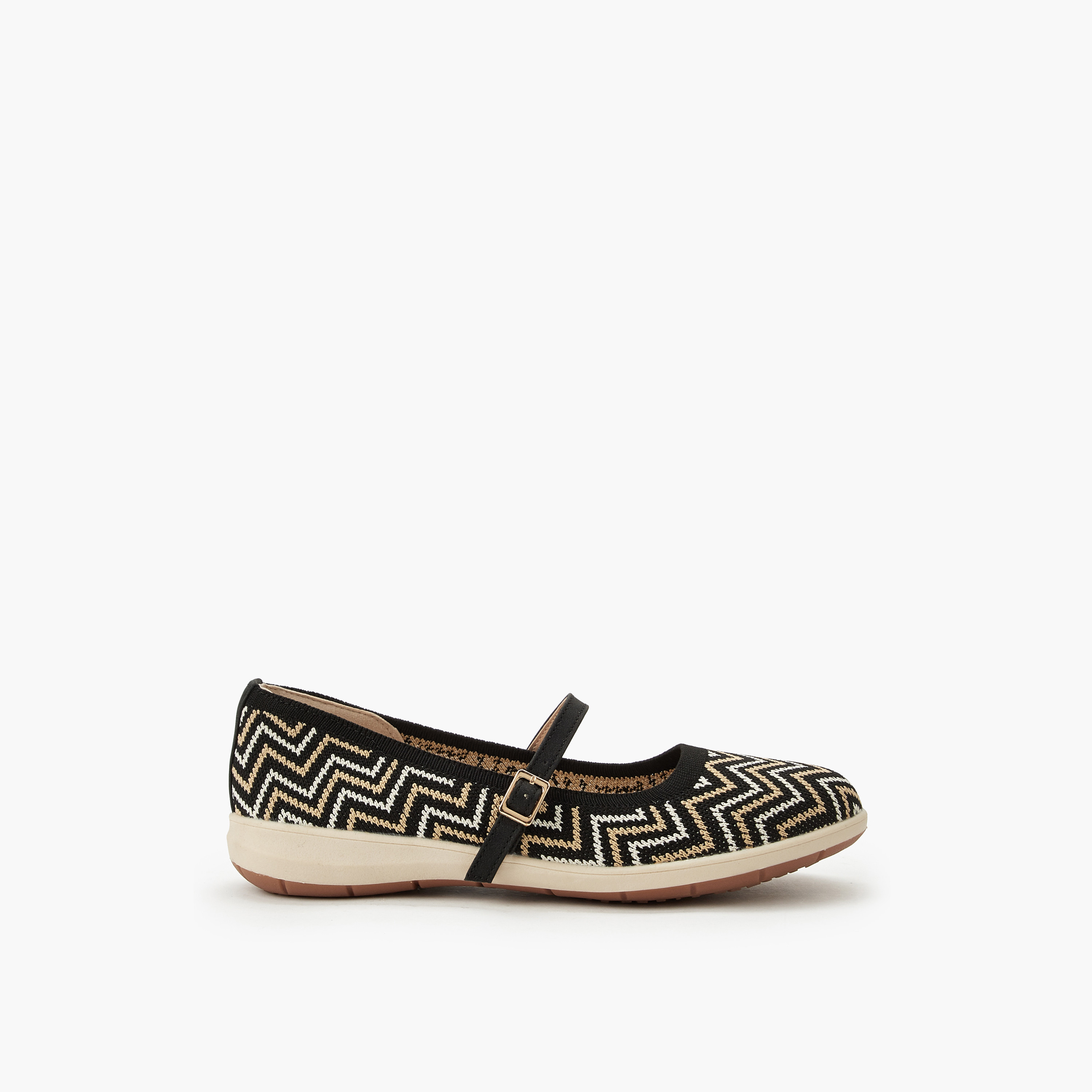Le Confort Women Chevron Textured Ballerina Shoes