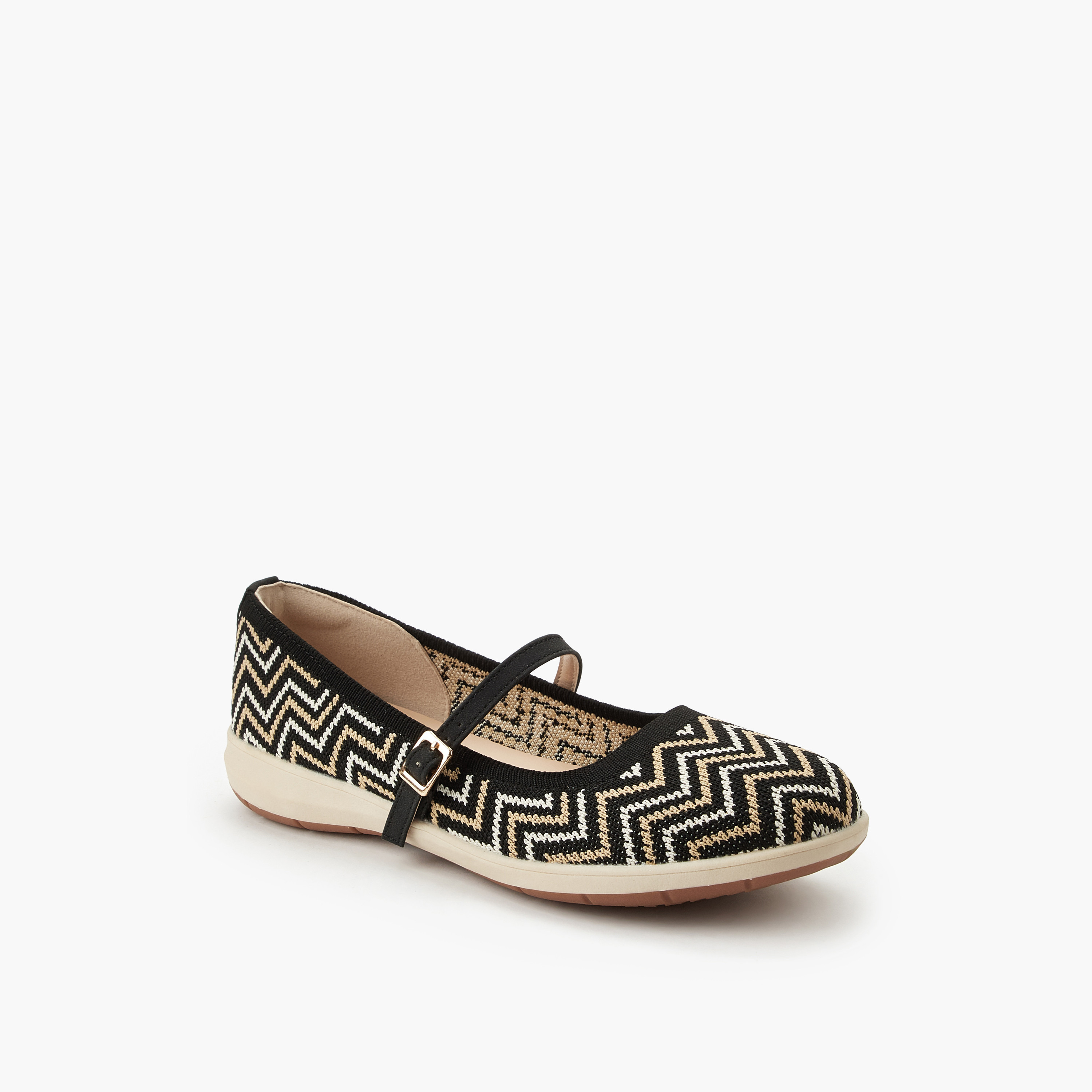 Le Confort Women Chevron Textured Ballerina Shoes