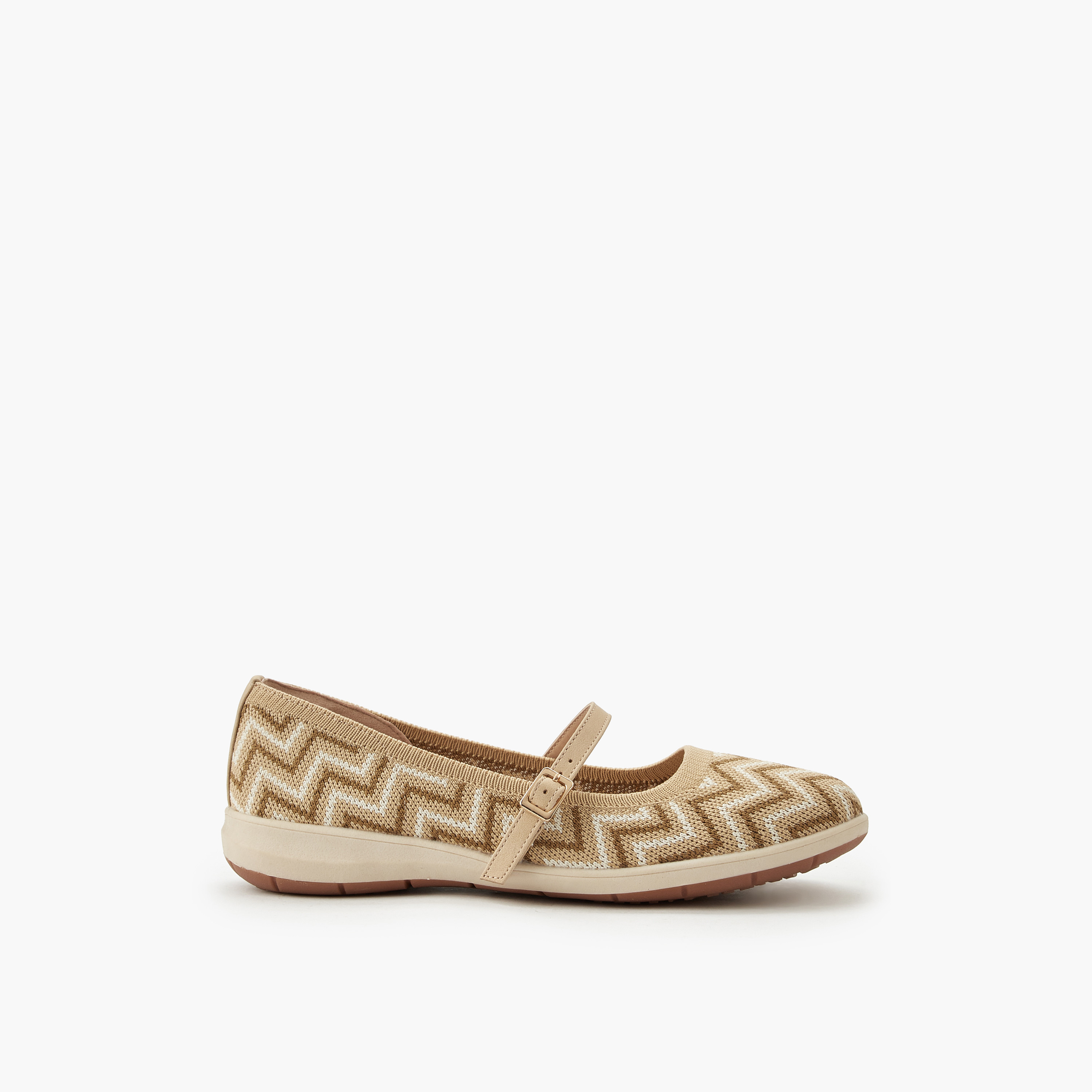 Le Confort Women Chevron Textured Ballerina Shoes
