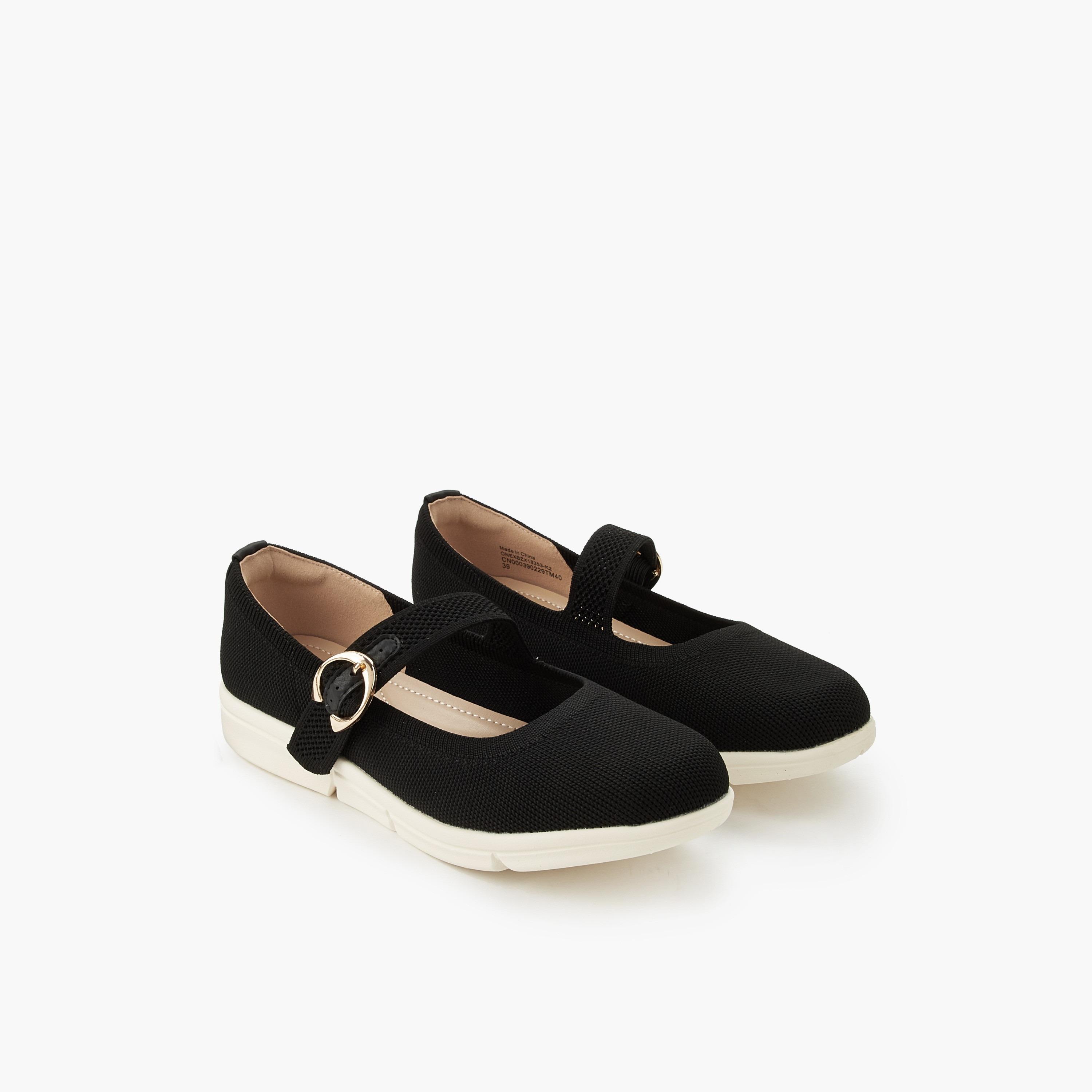 Le Confort Women Textured Mary Janes Shoes