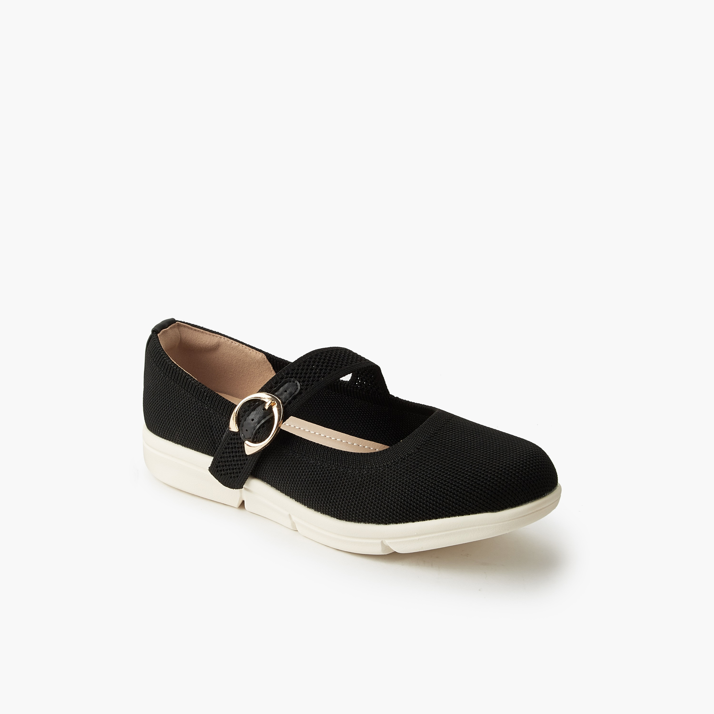 Le Confort Women Textured Mary Janes Shoes