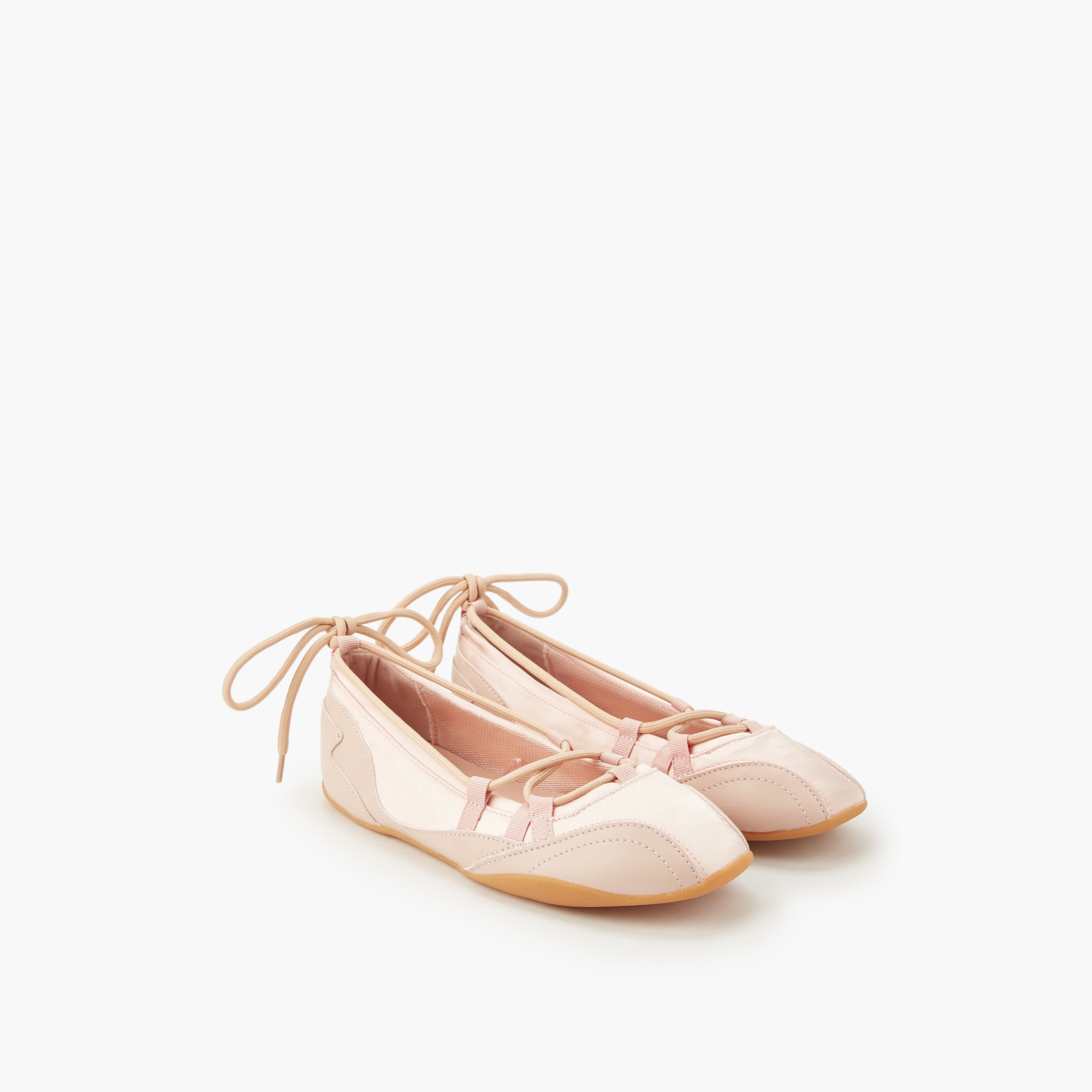 Women Lace-Up Ballerina Shoes