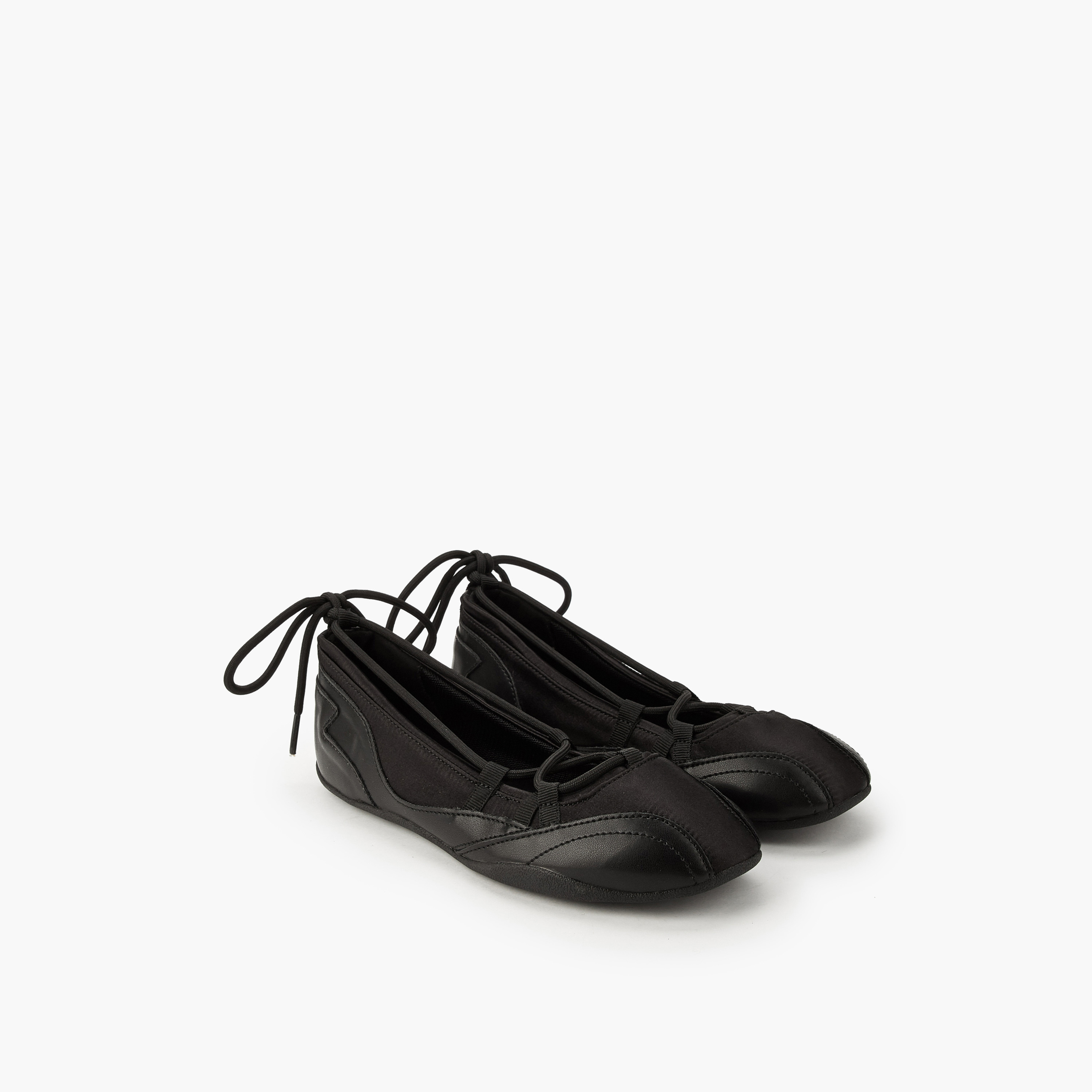 Women Lace-Up Ballerina Shoes