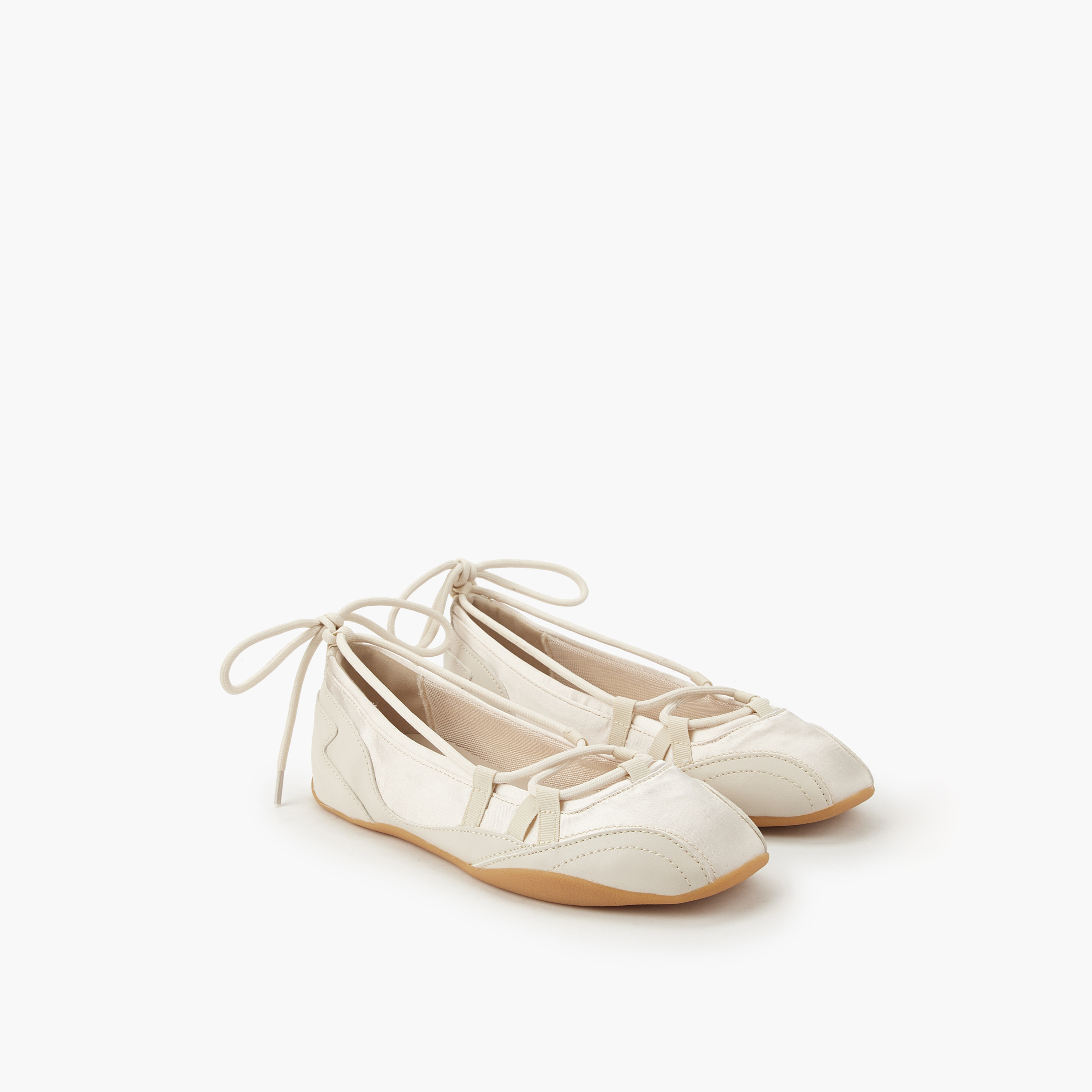Women Lace-Up Ballerina Shoes