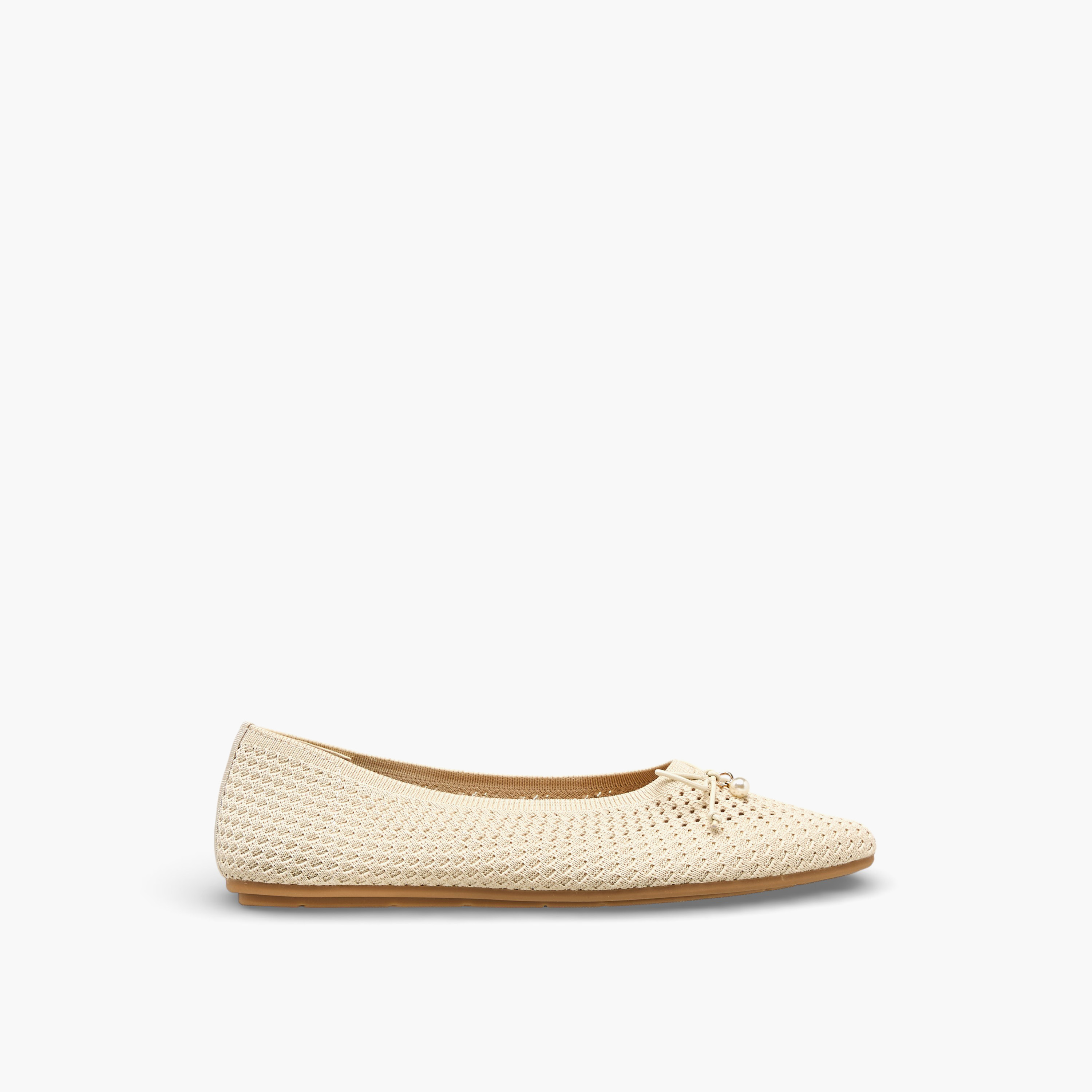 Celeste Women Textured Ballerina Shoes