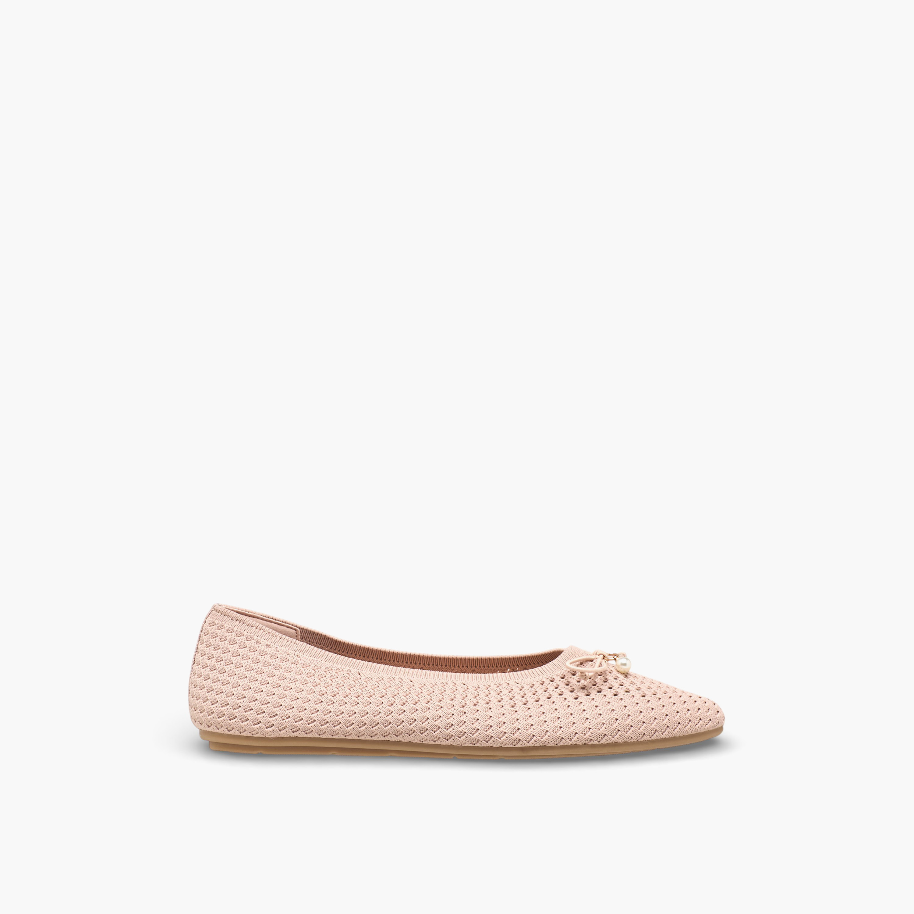 Celeste Women Textured Ballerina Shoes