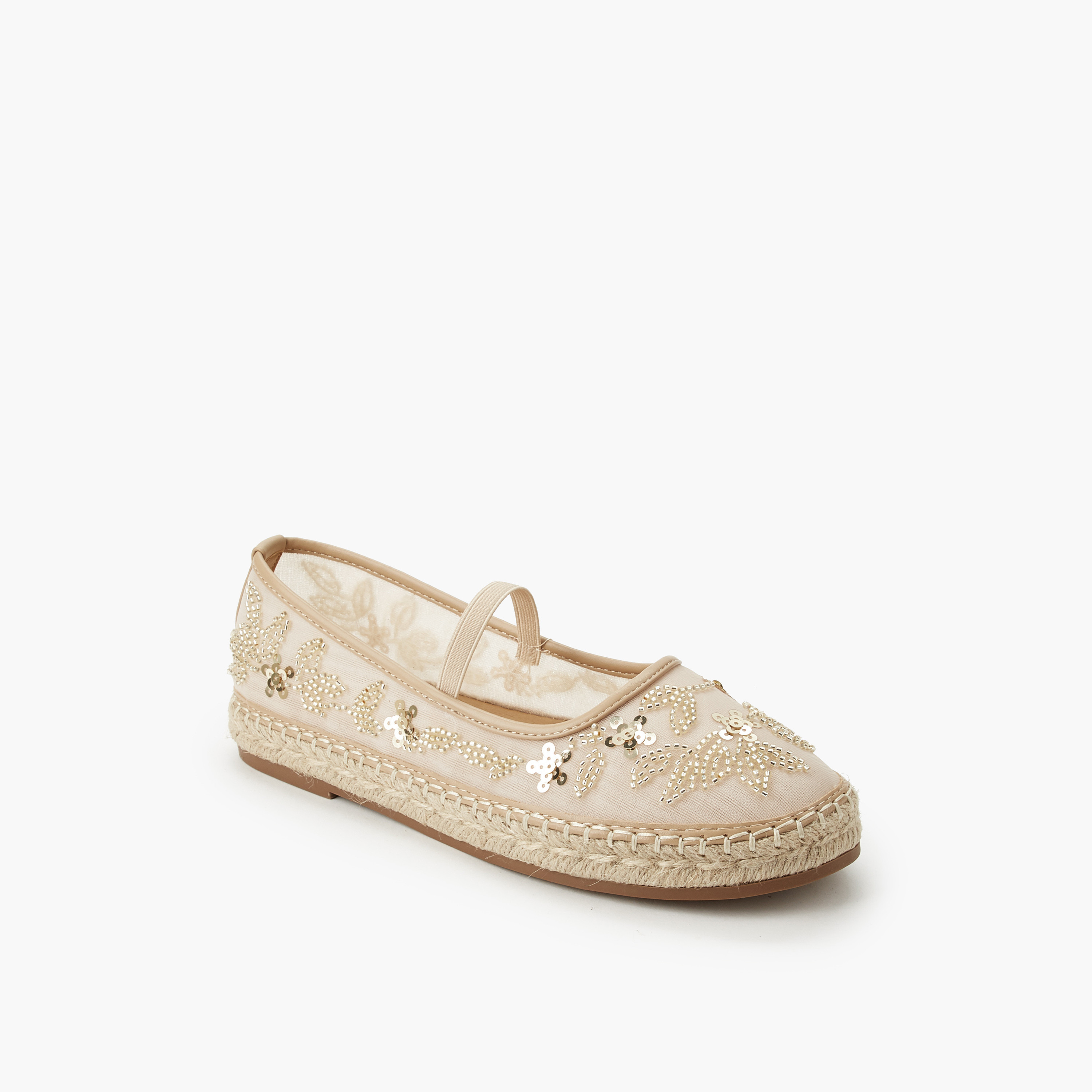 Celeste Women Sequin Embellished Ballerina Shoes
