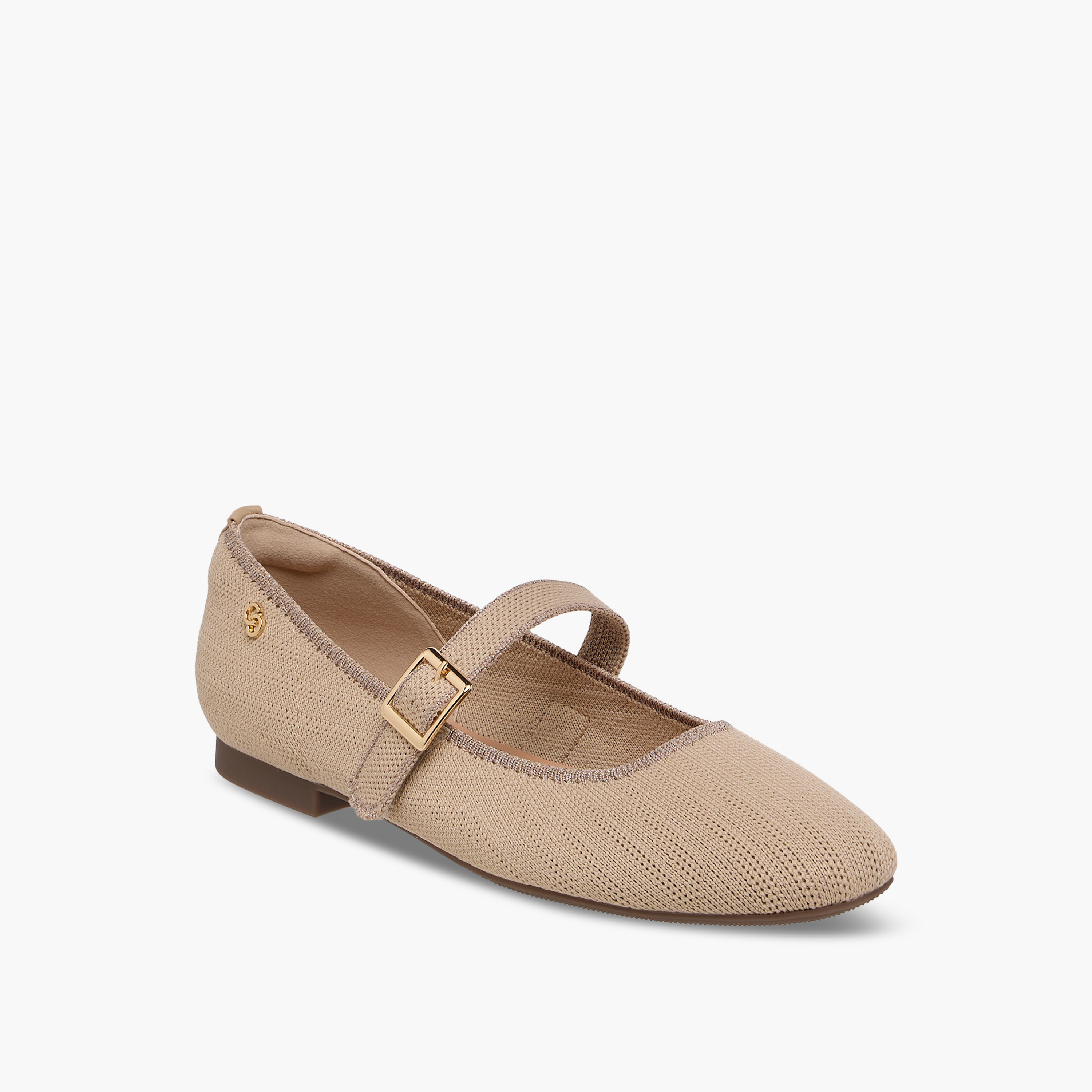 Celeste Women's Textured Mary Jane Shoes with Buckle Closure