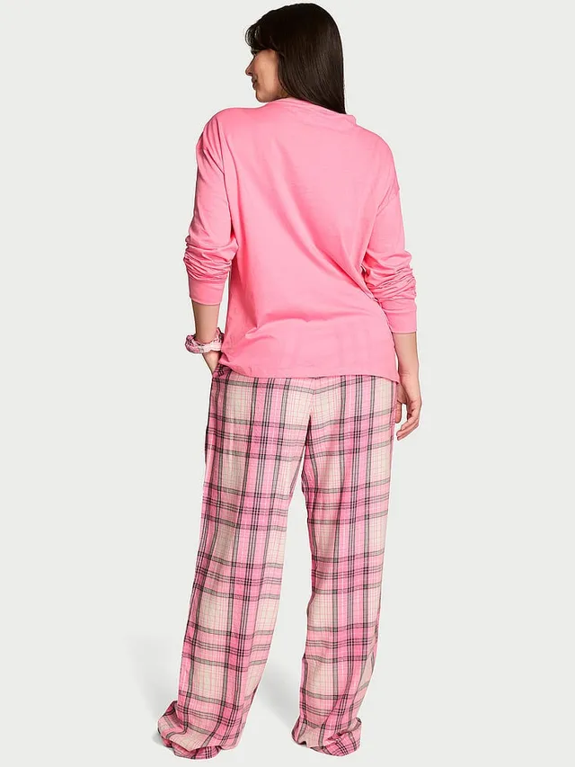 Flannel Long Tee-Jama & Scrunchie Set – image 2