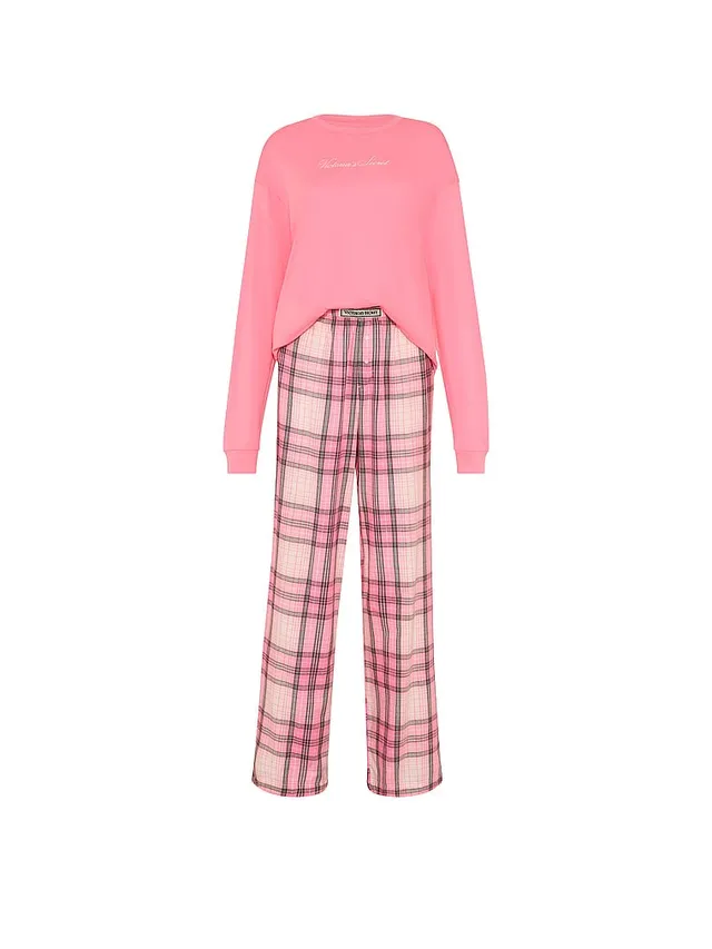 Flannel Long Tee-Jama & Scrunchie Set – image 3