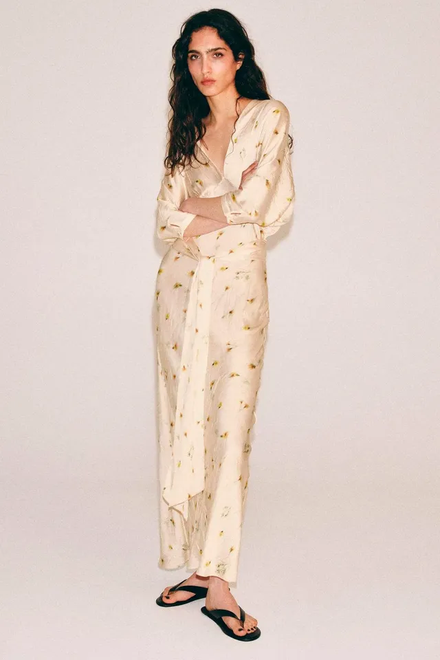 ZW Collection Printed Long Dress