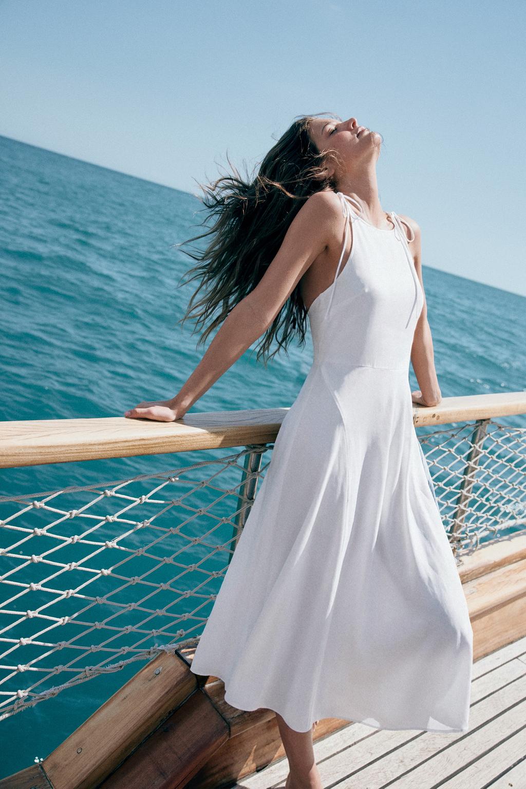 Voluminous Trench Midi Dress