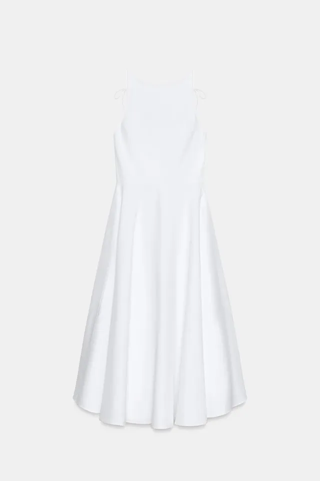 Voluminous Trench Midi Dress – image 2