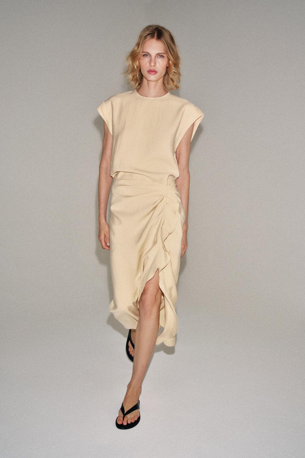 ZW Ruffled Midi Dress