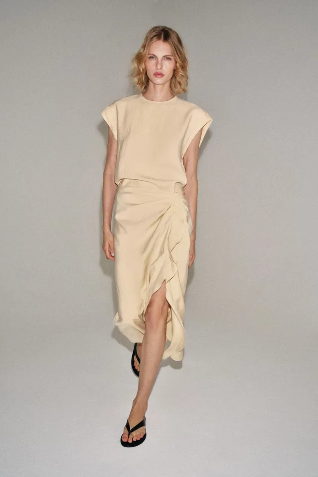فستان ميدي بكرانيش ZW COLLECTION