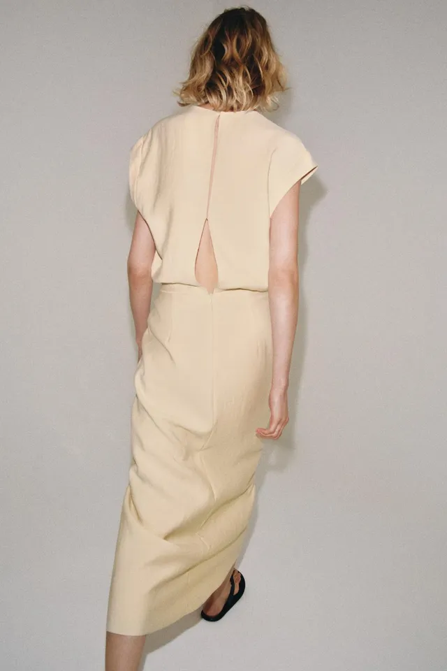 فستان ميدي بكرانيش ZW COLLECTION – صورة 3