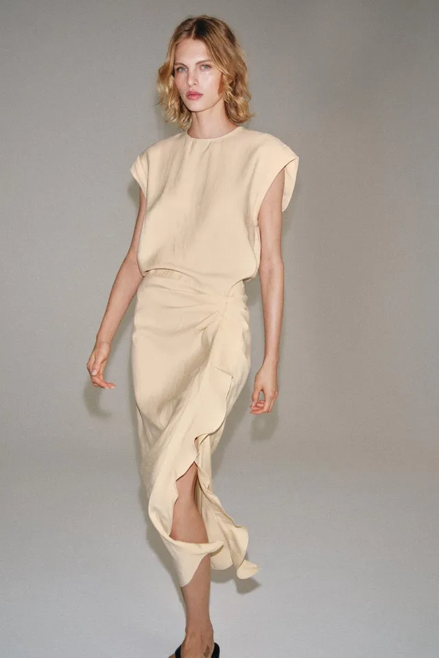 فستان ميدي بكرانيش ZW COLLECTION – صورة 6