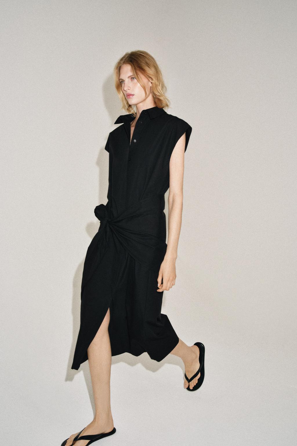 ZW Collection Sash Shirt Dress