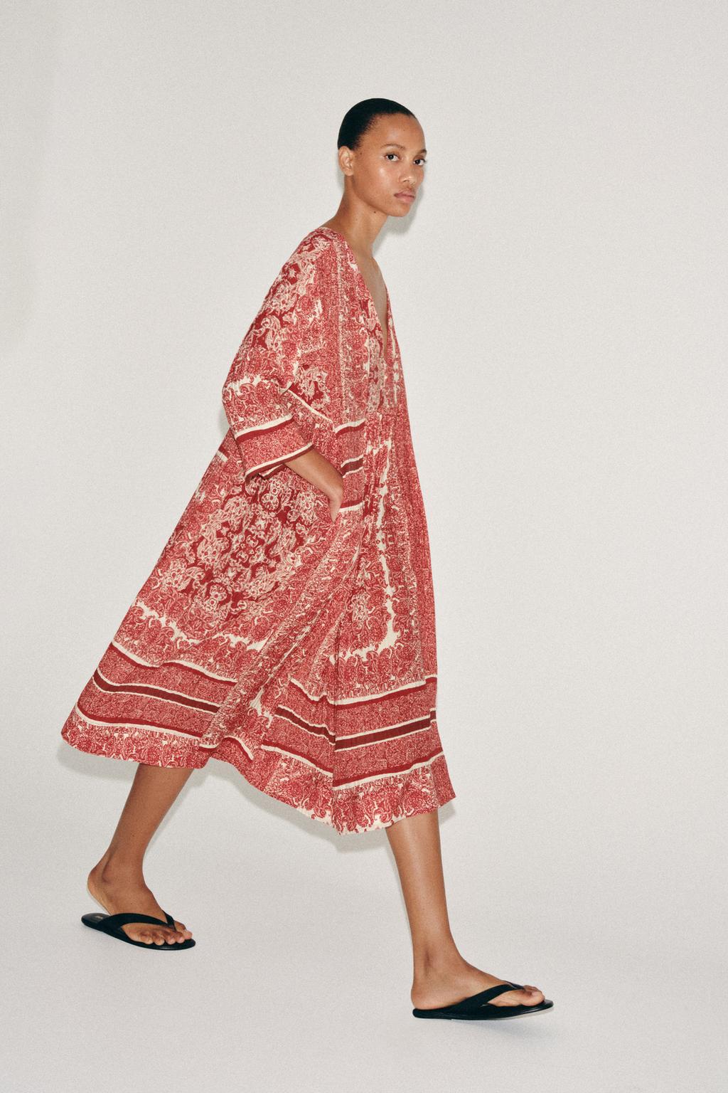 فستان ميدي مطبع ZW COLLECTION