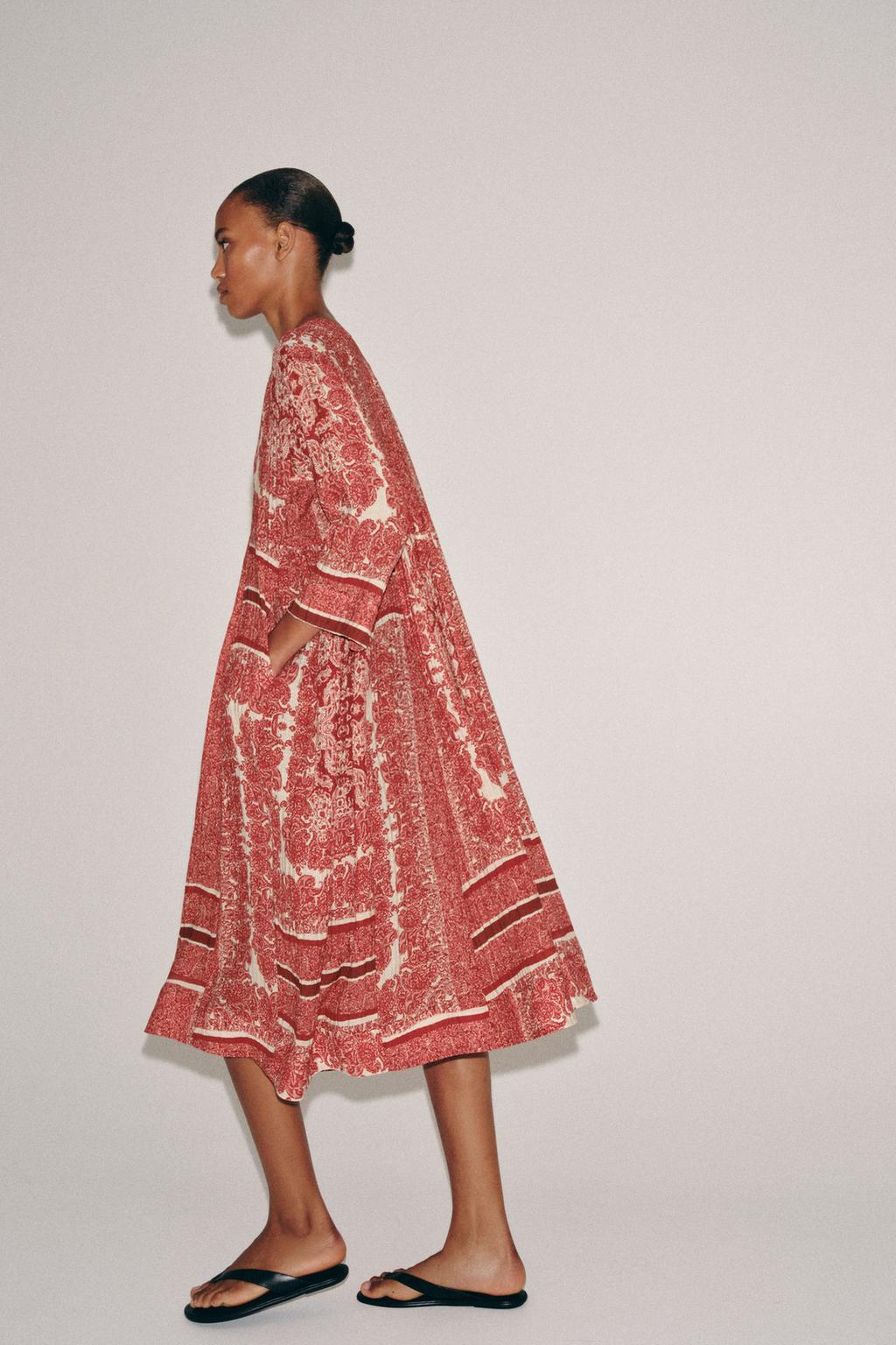 فستان ميدي مطبع ZW COLLECTION