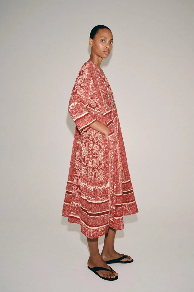 فستان ميدي مطبع ZW COLLECTION – صورة 5