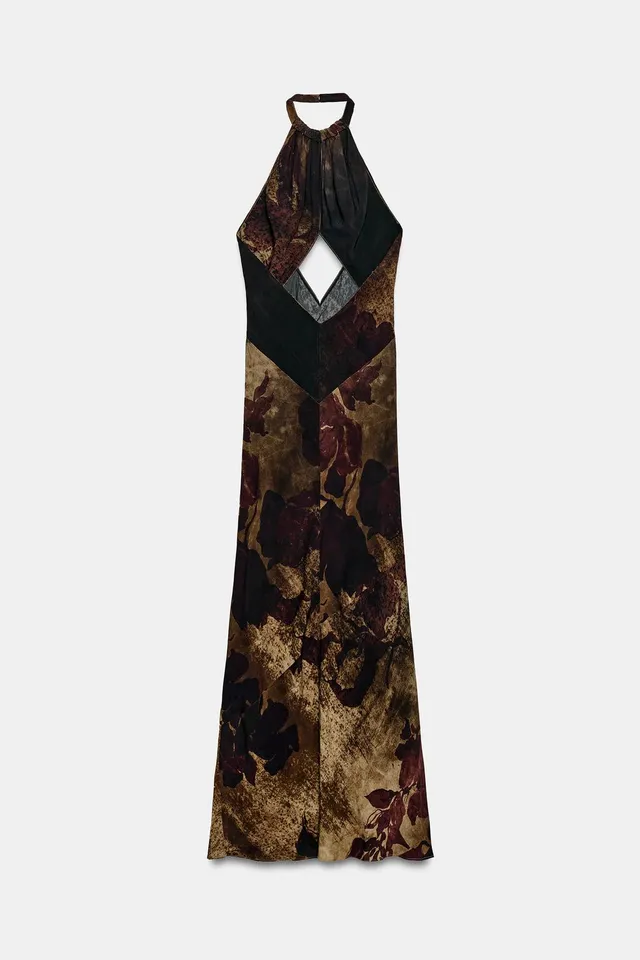 فستان ZW COLLECTION بياقة HALTER وطبعة – صورة 8