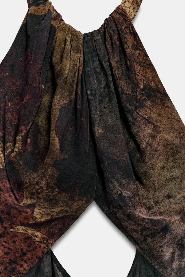 فستان ZW COLLECTION بياقة HALTER وطبعة – صورة 9