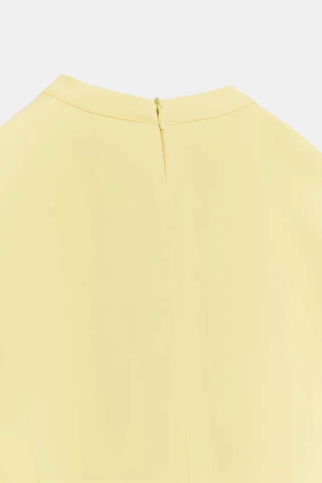 Polka Dot Tie-Detail Short Dress – image 4