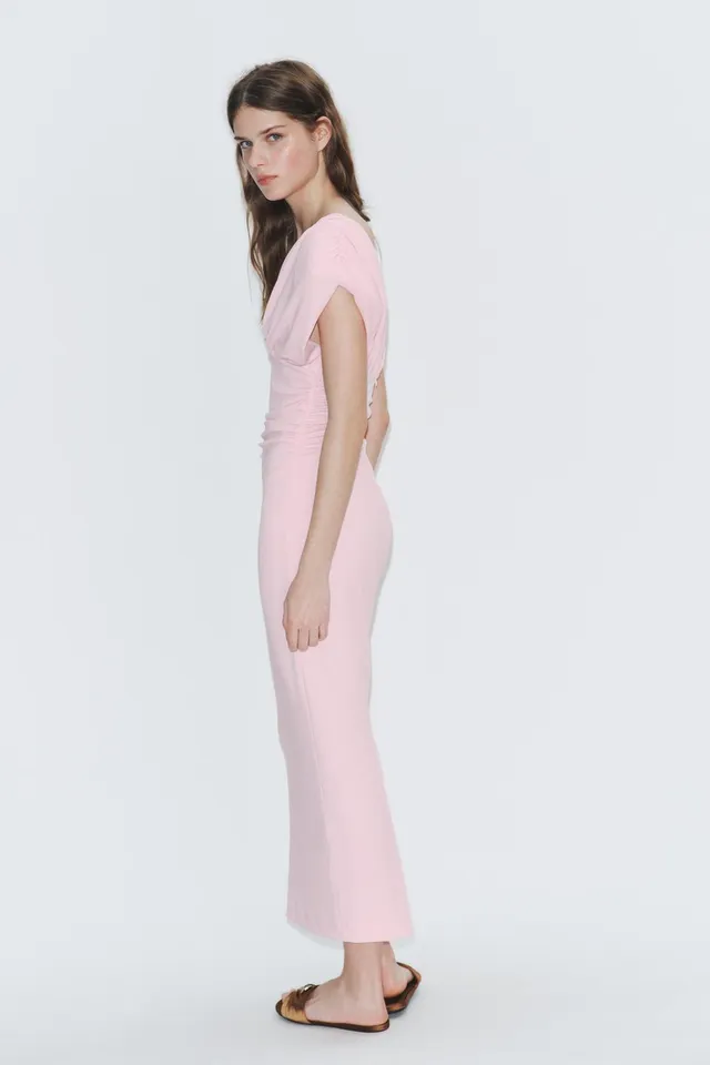Gathered Midi Dress – image 4