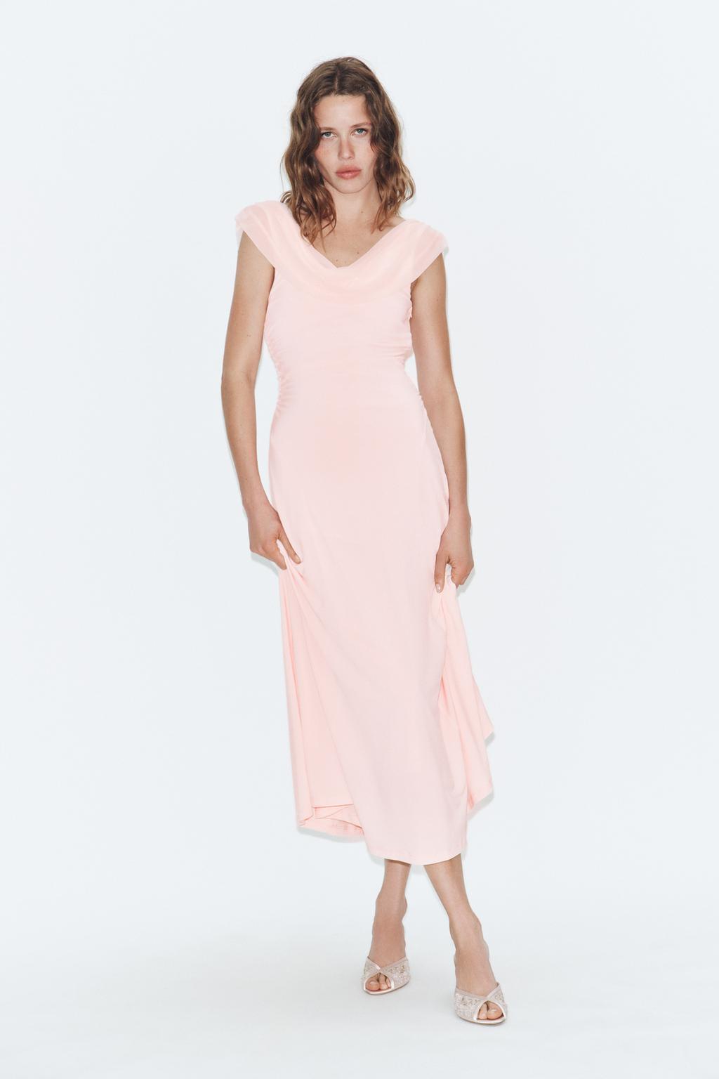 Draped Midi Dress