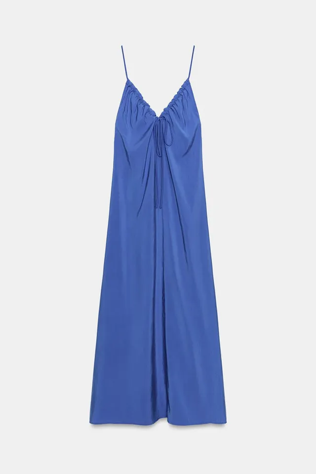 Flowing Tie Midi Dress – image 4