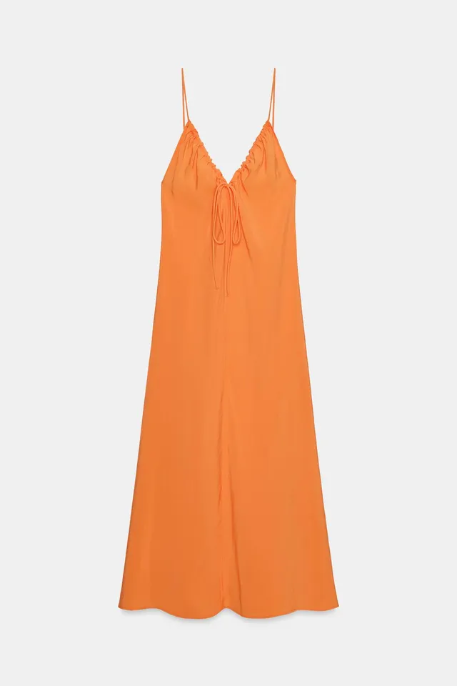 Flowing Tie Midi Dress – image 5