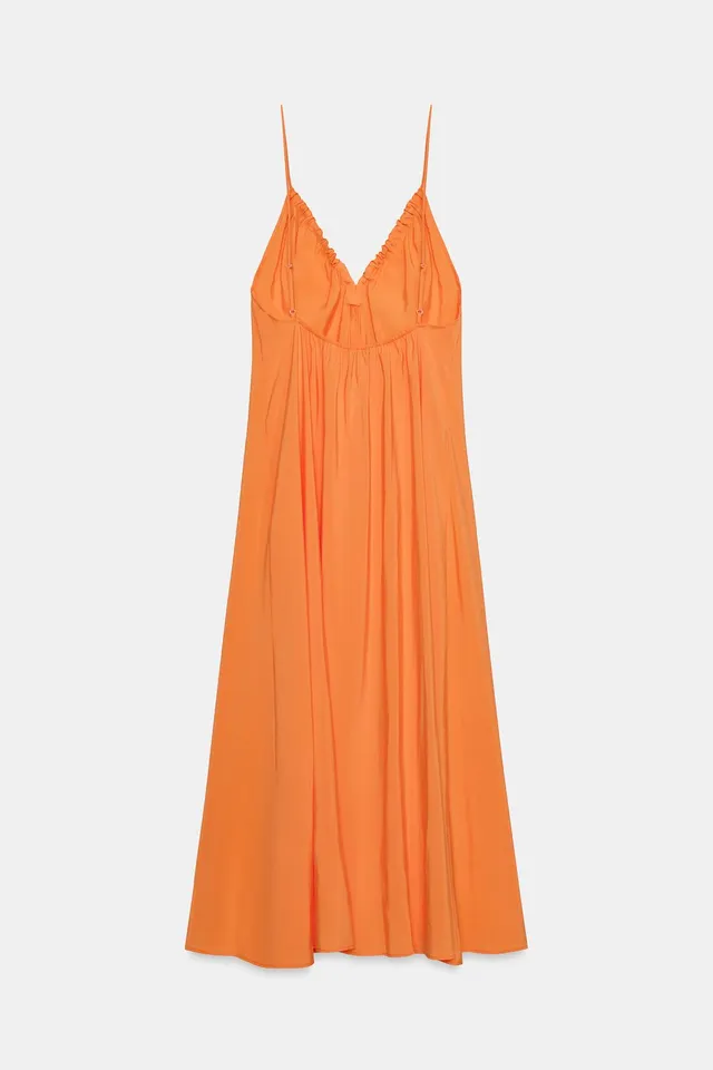 Flowing Tie Midi Dress – image 6