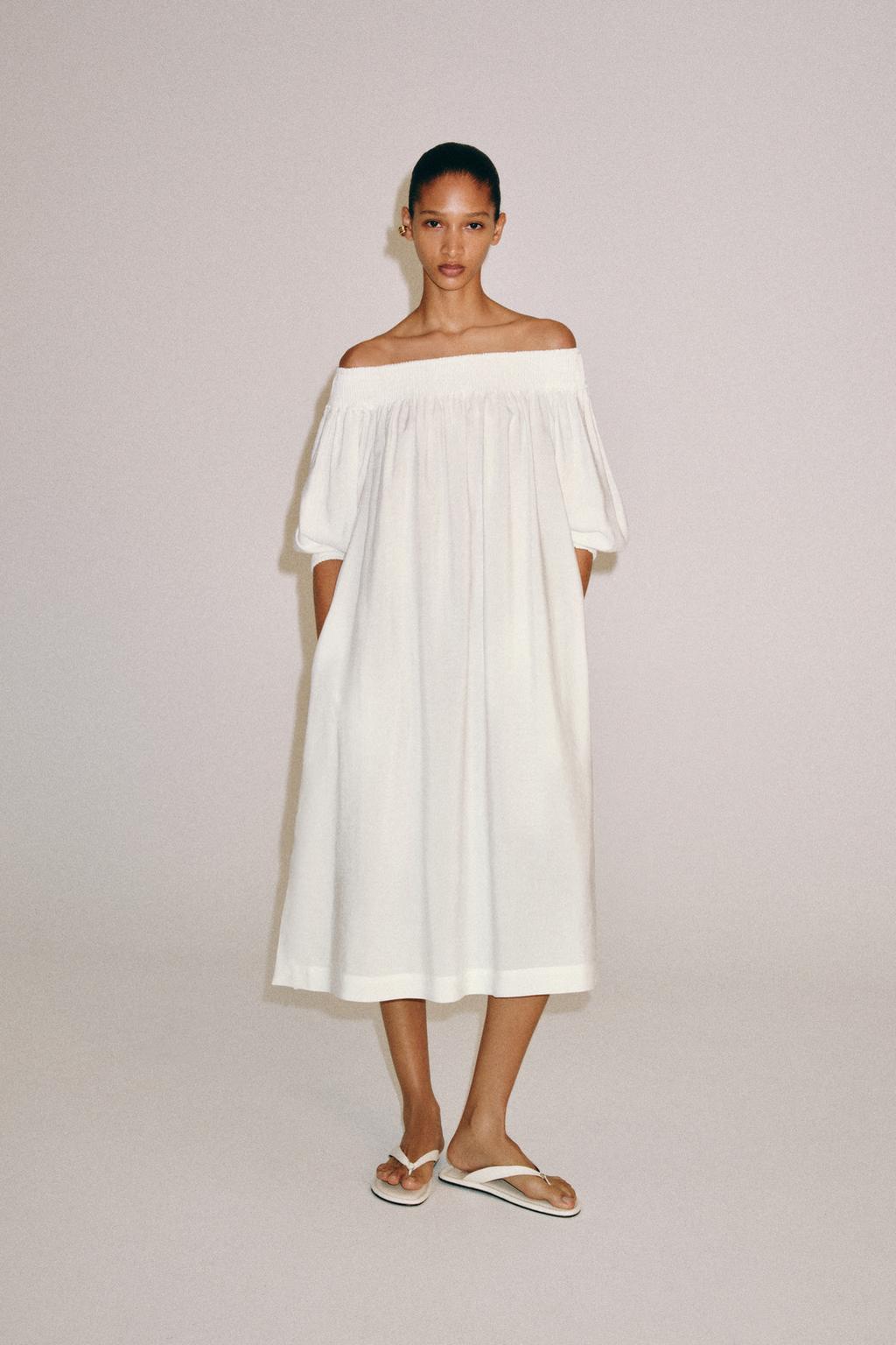 ZW Off-The-Shoulder Midi Dress