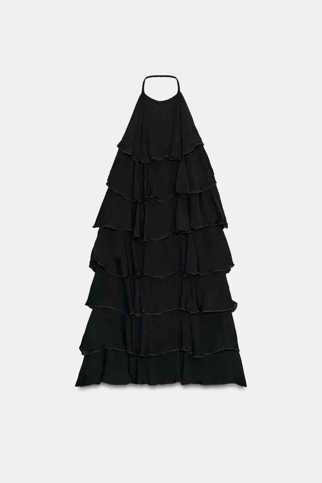 Ruffled Halter Mini Dress – image 5