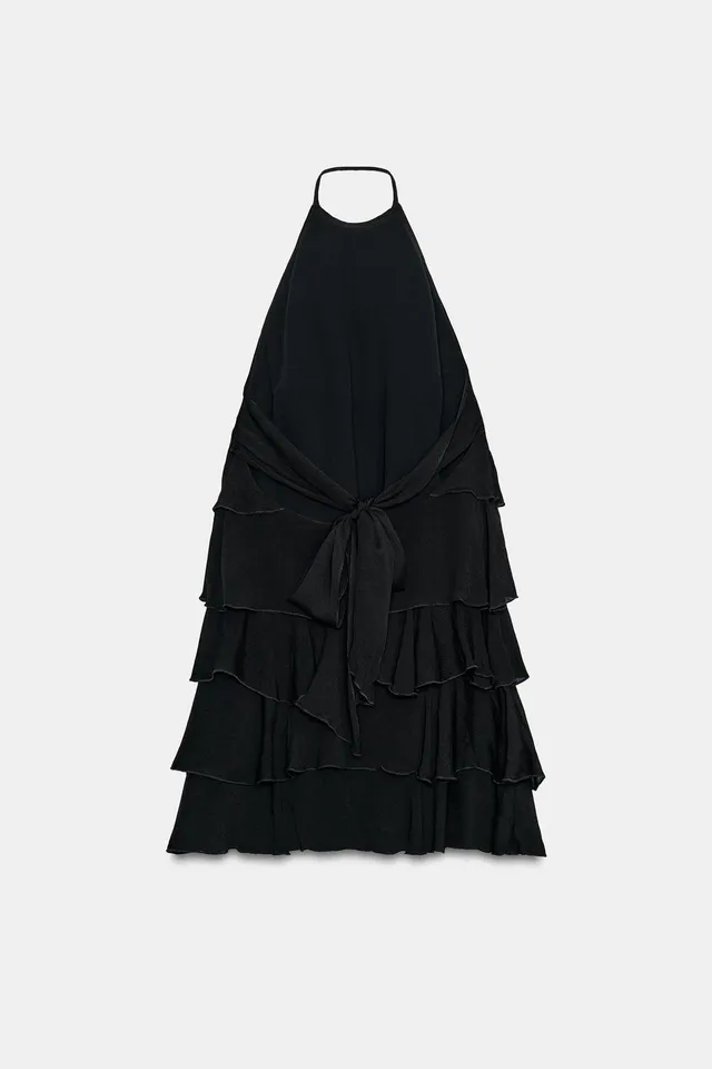 Ruffled Halter Mini Dress – image 6