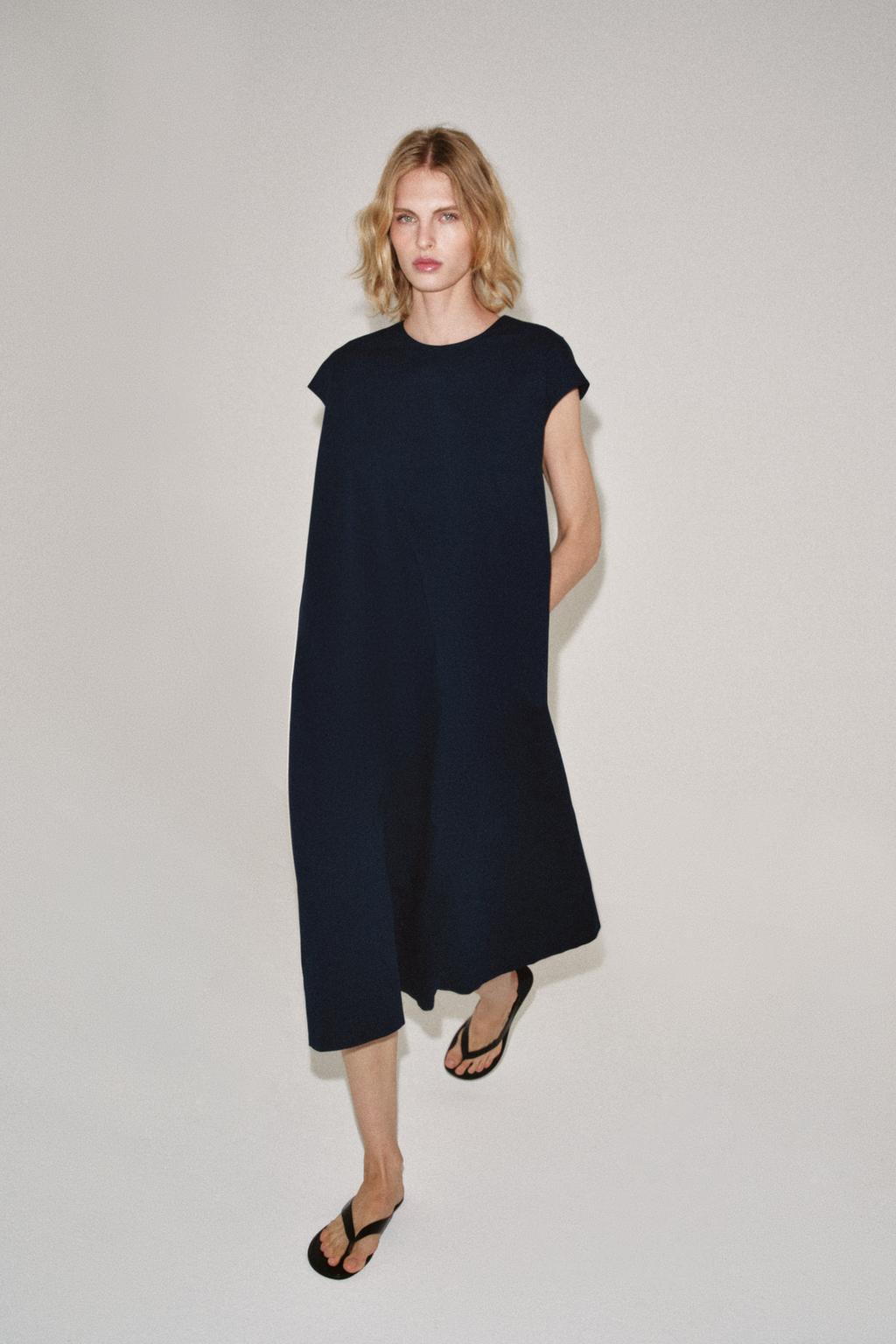 ZW COLLECTION POPLIN MIDI DRESS