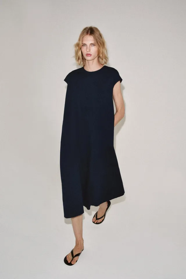 فستان ميدي بوبلين ZW COLLECTION