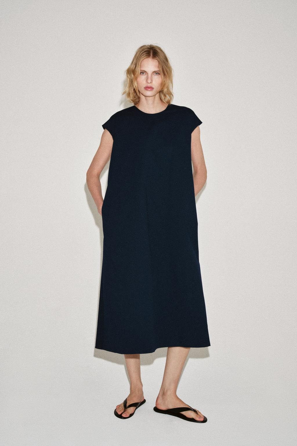 فستان ميدي بوبلين ZW COLLECTION