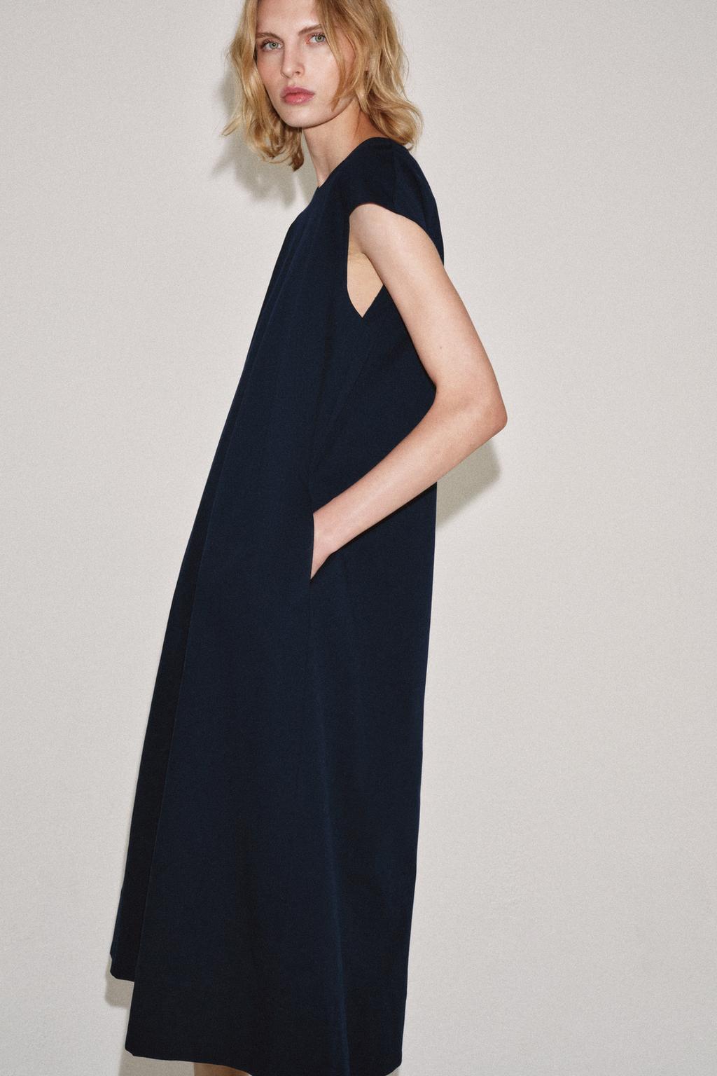 فستان ميدي بوبلين ZW COLLECTION