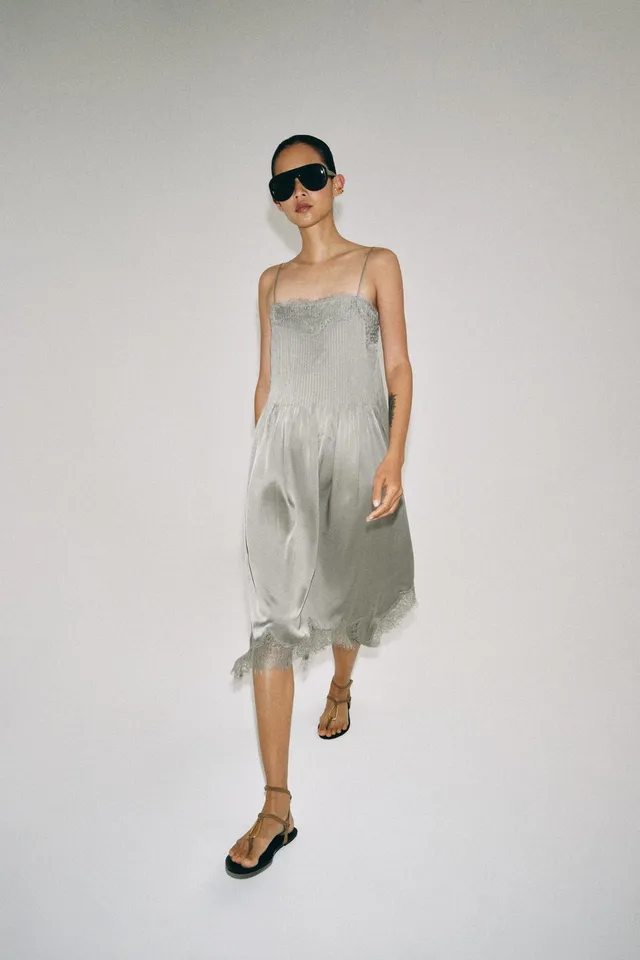 ZW Collection Lace Midi Dress